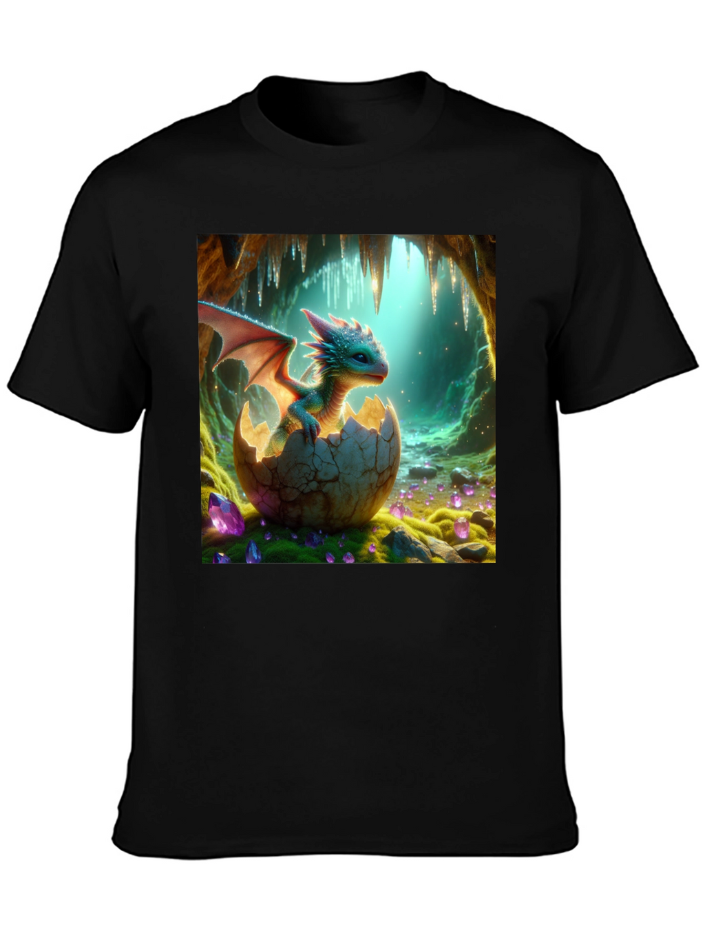Dragon Hatchling T-Shirt: Mythical Creature Design