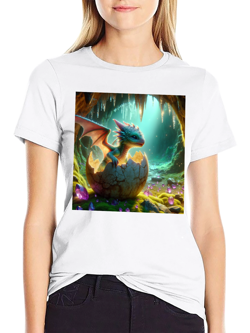 Dragon Hatchling T-Shirt: Mythical Creature Design