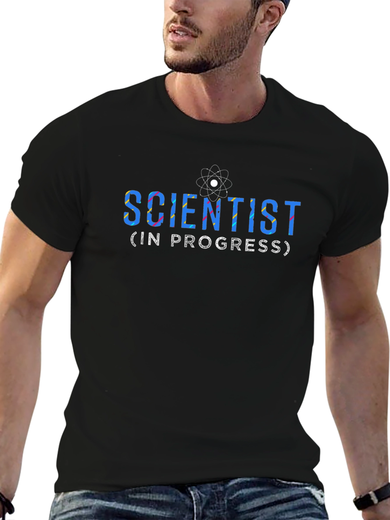 Scientist in Progress Graphic Tee - Black