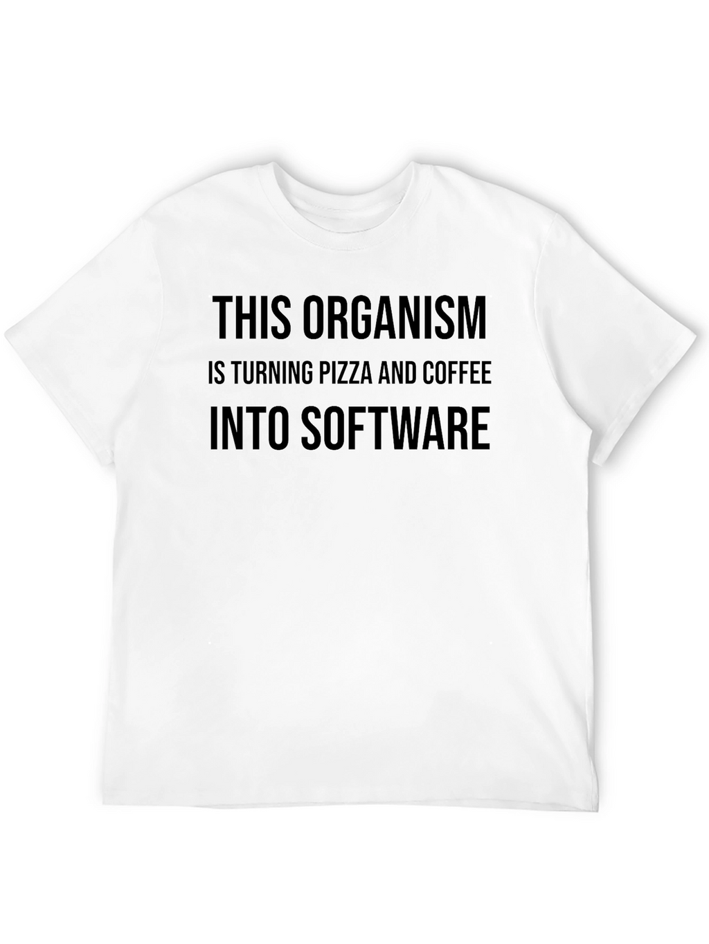 Pizza & Coffee to Software Graphic Tee - Black