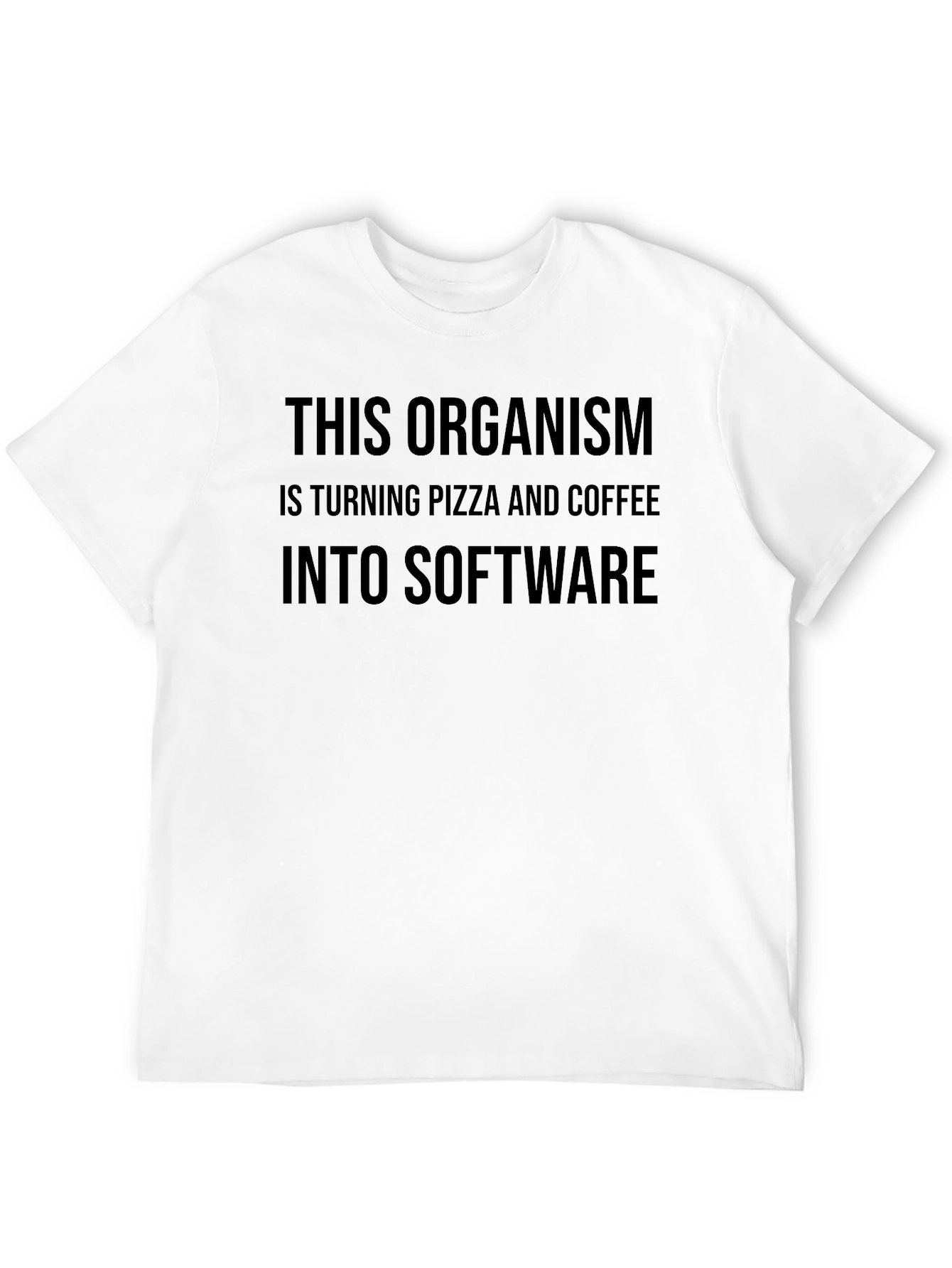 Pizza & Coffee to Software Graphic Tee - Black