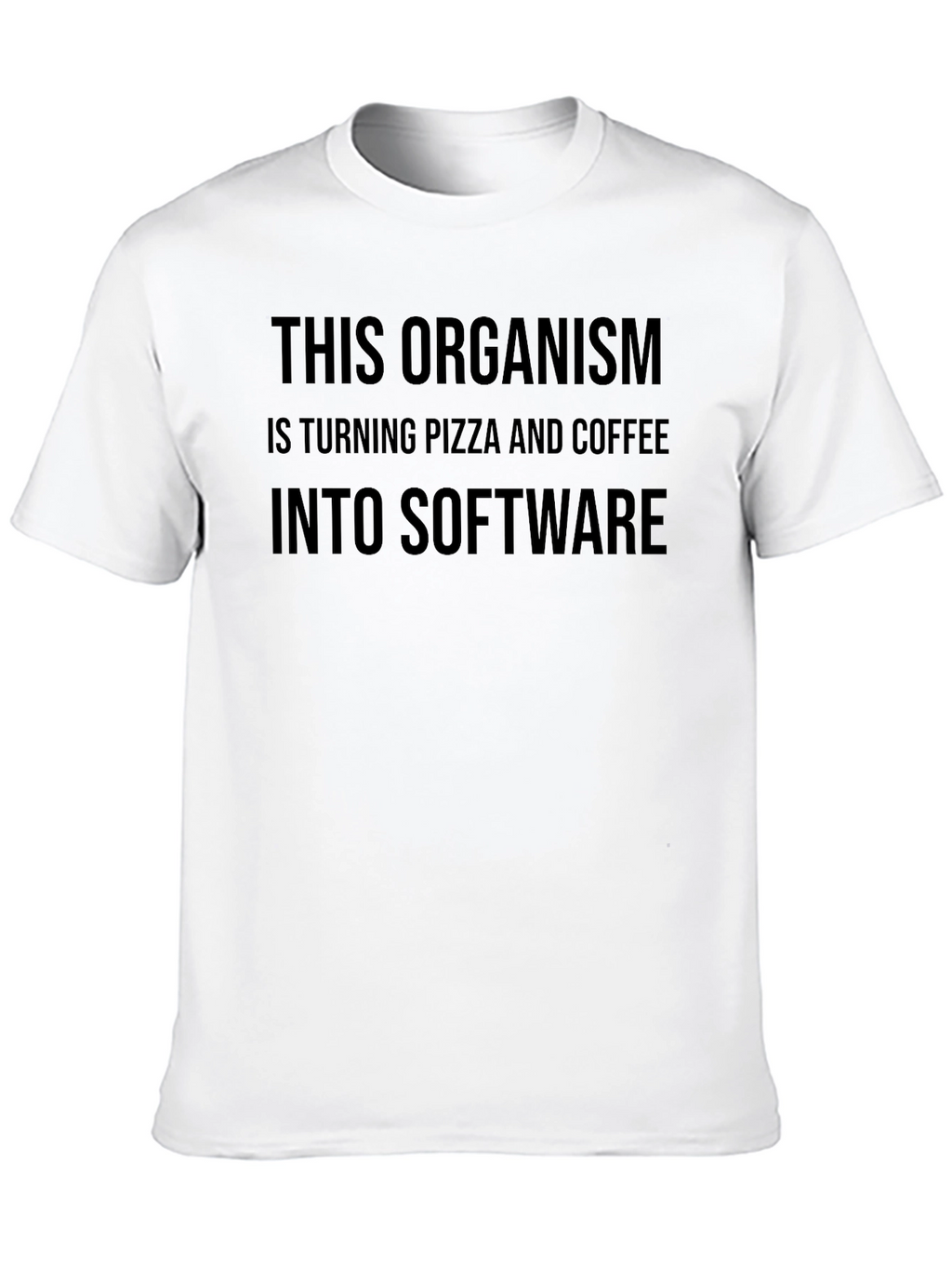 Pizza & Coffee to Software Graphic Tee - Black