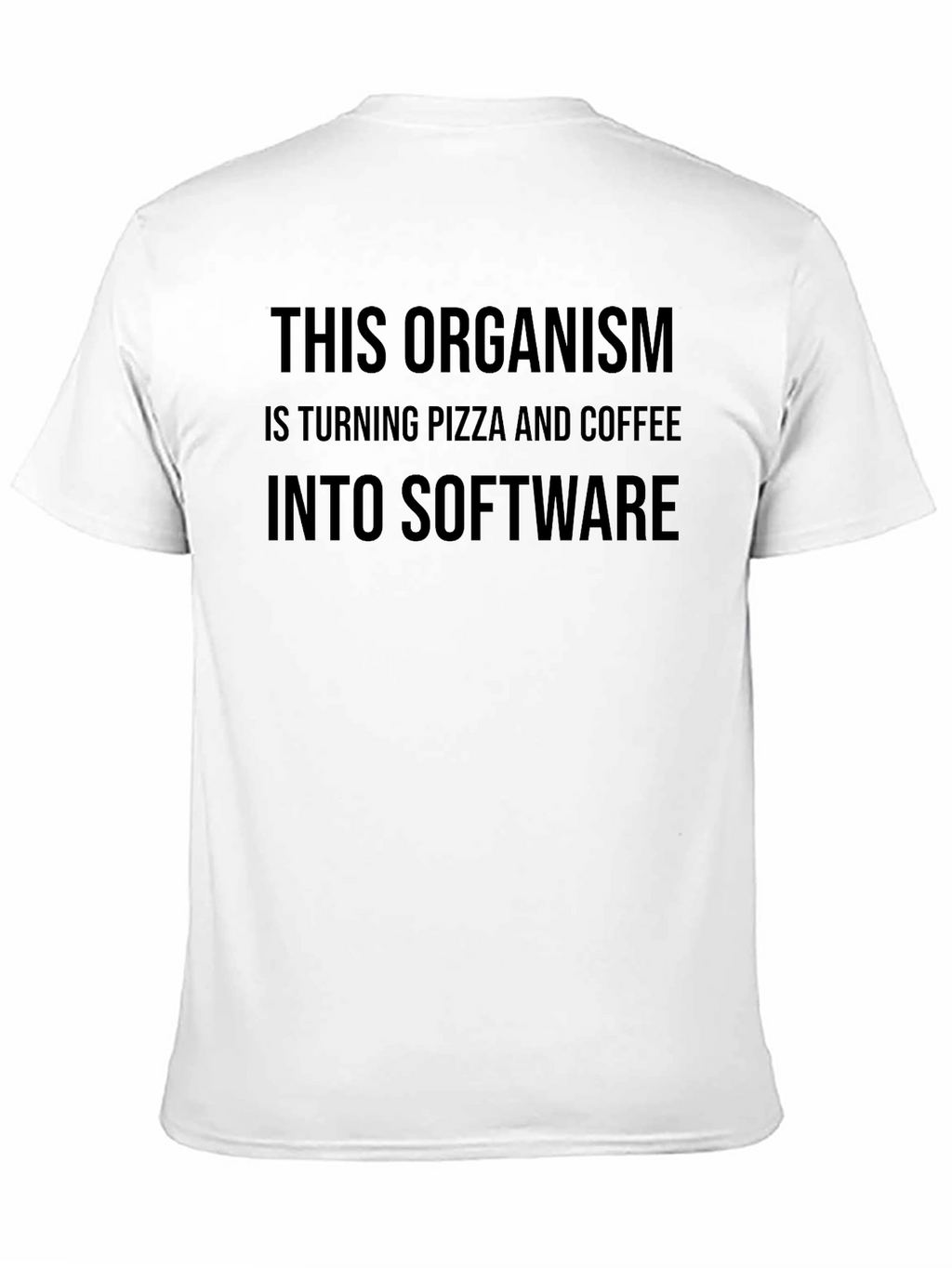 Pizza & Coffee to Software Graphic Tee - Black