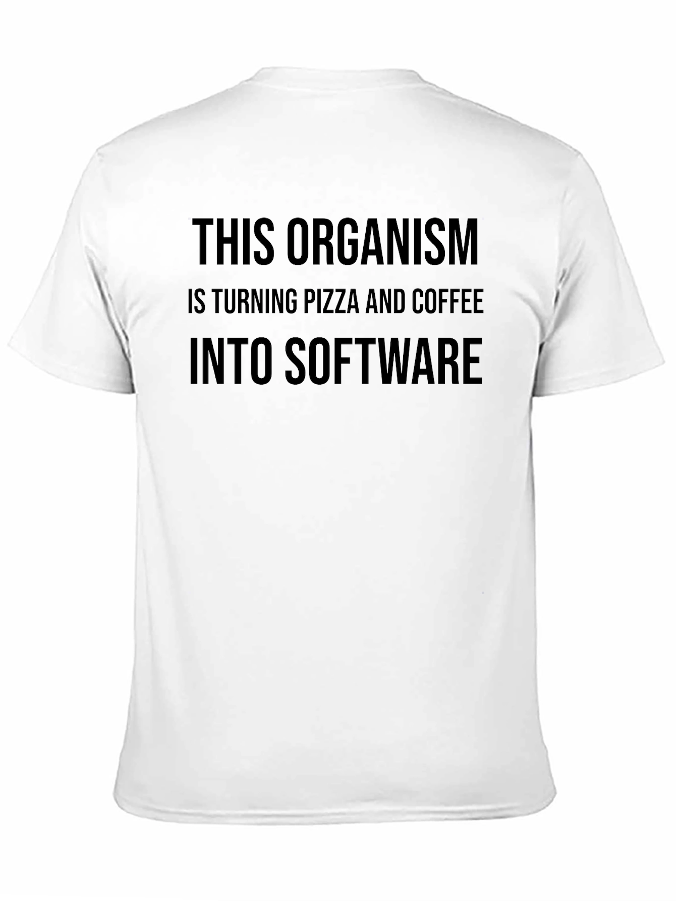 Pizza & Coffee to Software Graphic Tee - Black