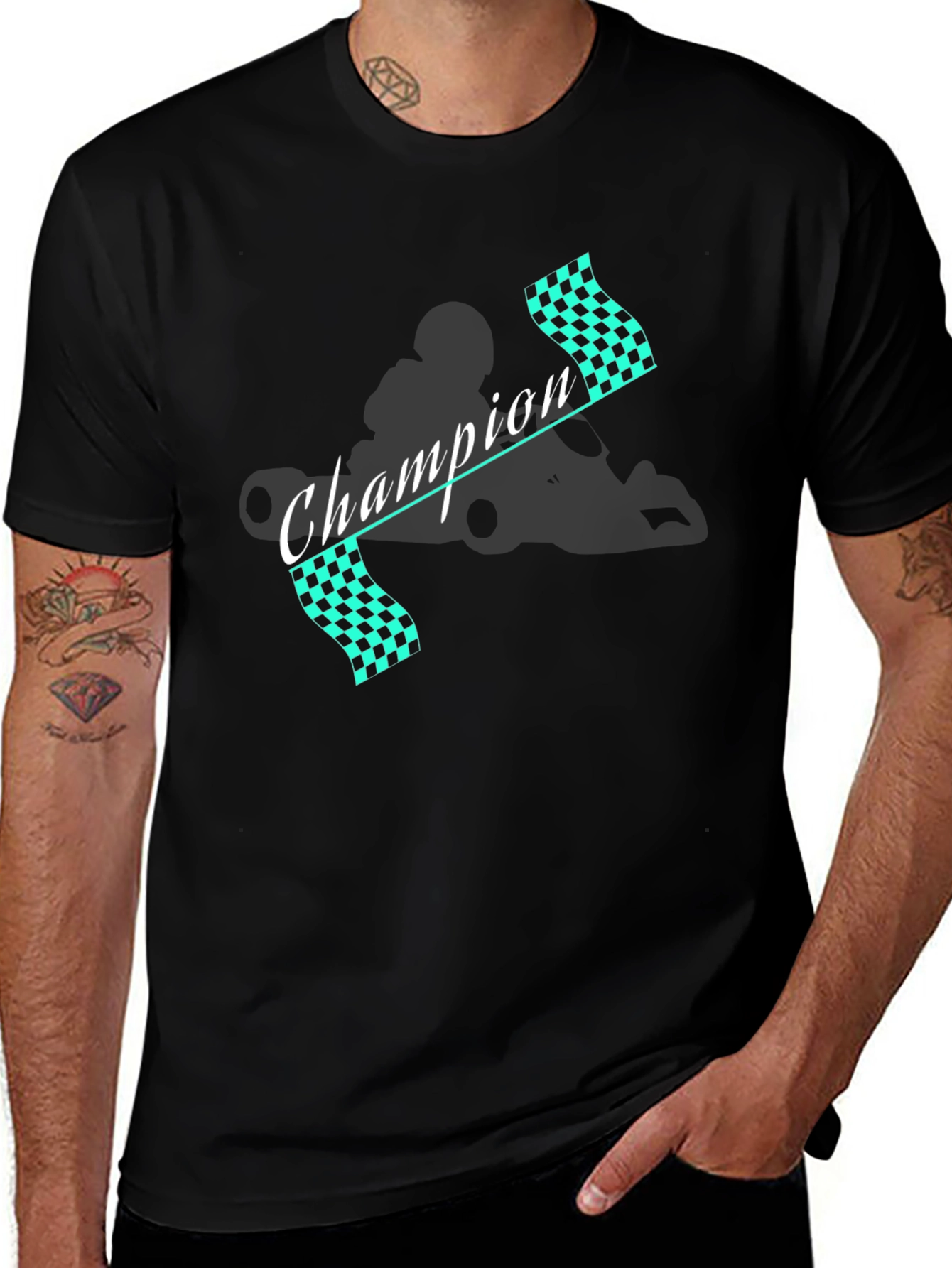 Champion Kart Racing T-Shirt - Motorsport Fan Apparel
