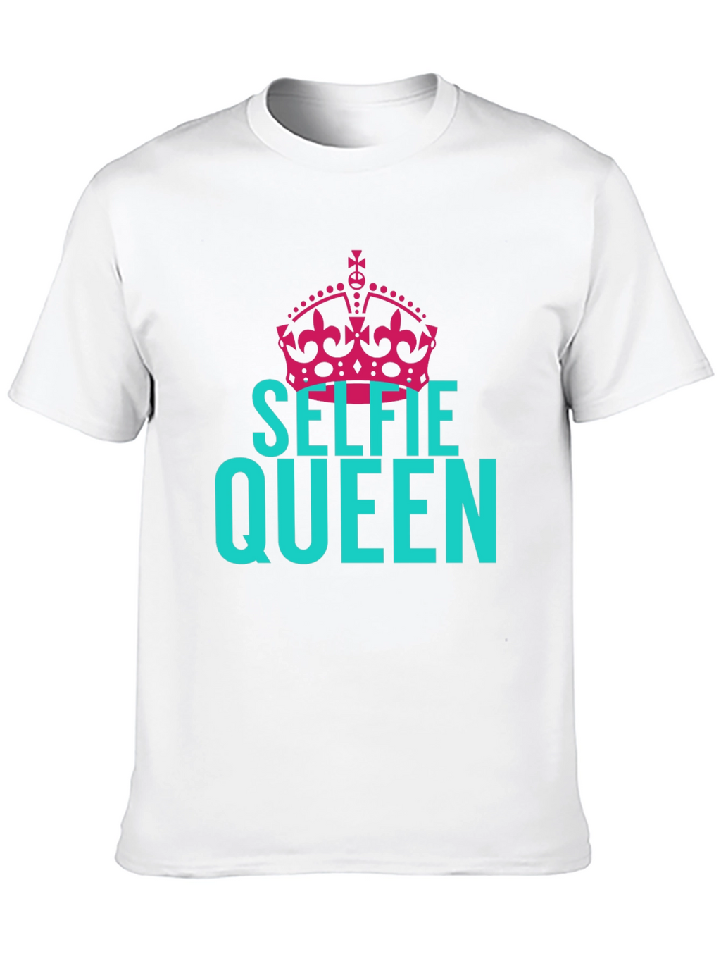 Selfie Queen Graphic Tee - Black Cotton T-Shirt
