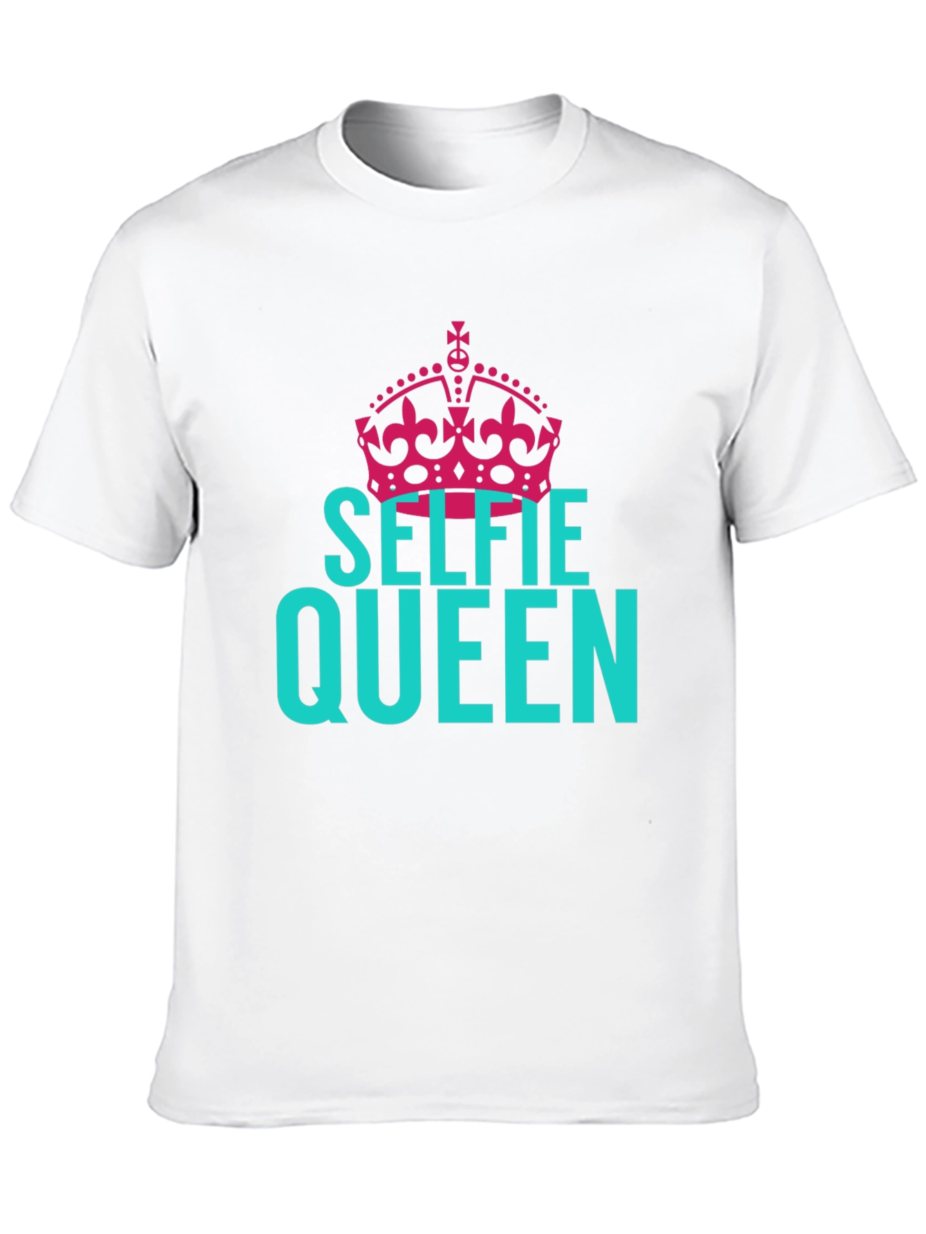 Selfie Queen Graphic Tee - Black Cotton T-Shirt