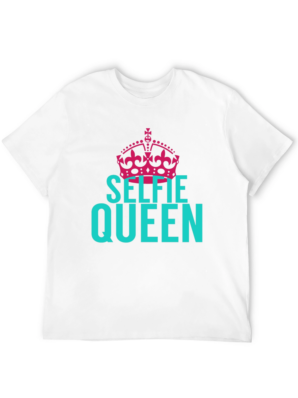 Selfie Queen Graphic Tee - Black Cotton T-Shirt