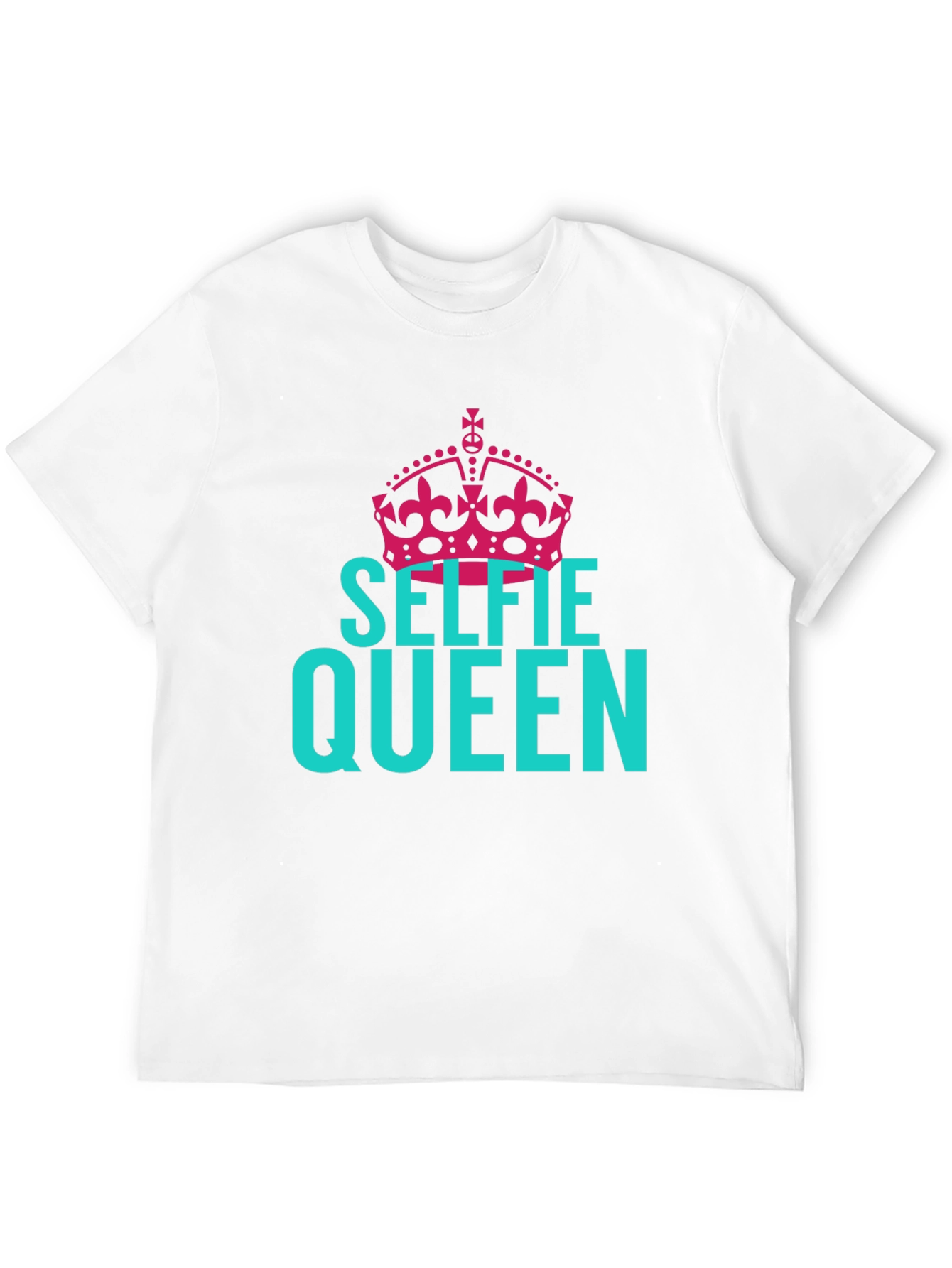Selfie Queen Graphic Tee - Black Cotton T-Shirt
