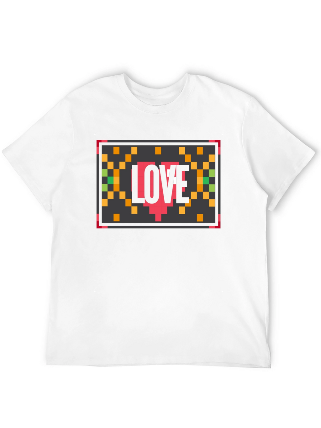 Pixel Love Black T-Shirt