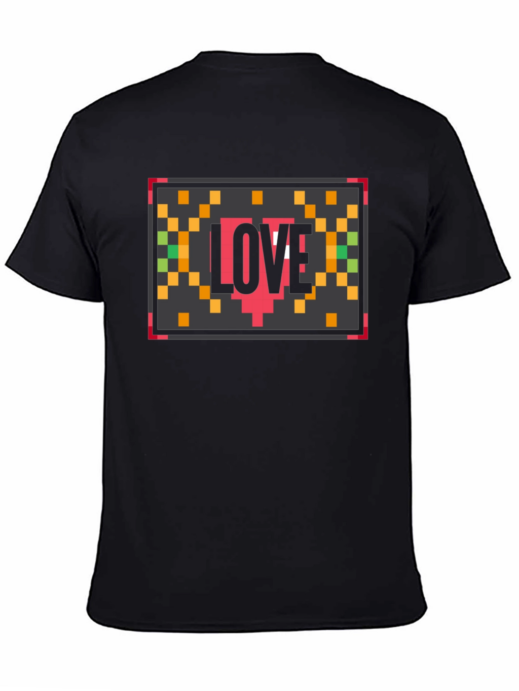 Pixel Love Black T-Shirt