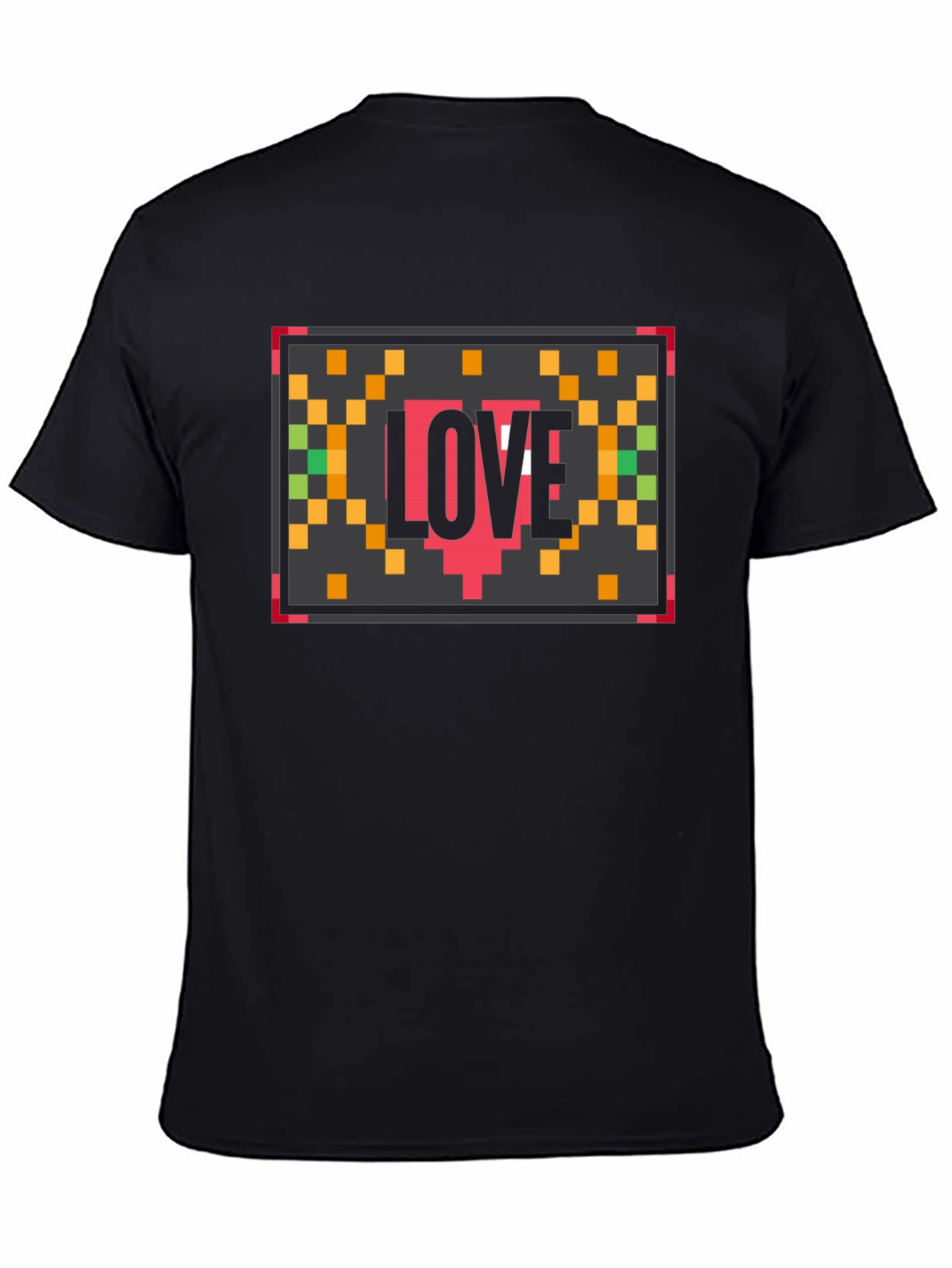 Pixel Love Black T-Shirt