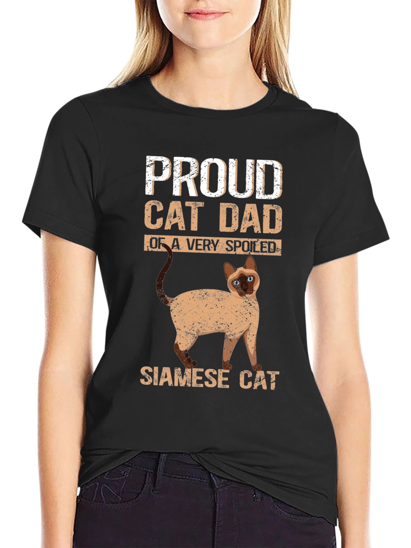 Proud Cat Dad Siamese Cat T-Shirt
