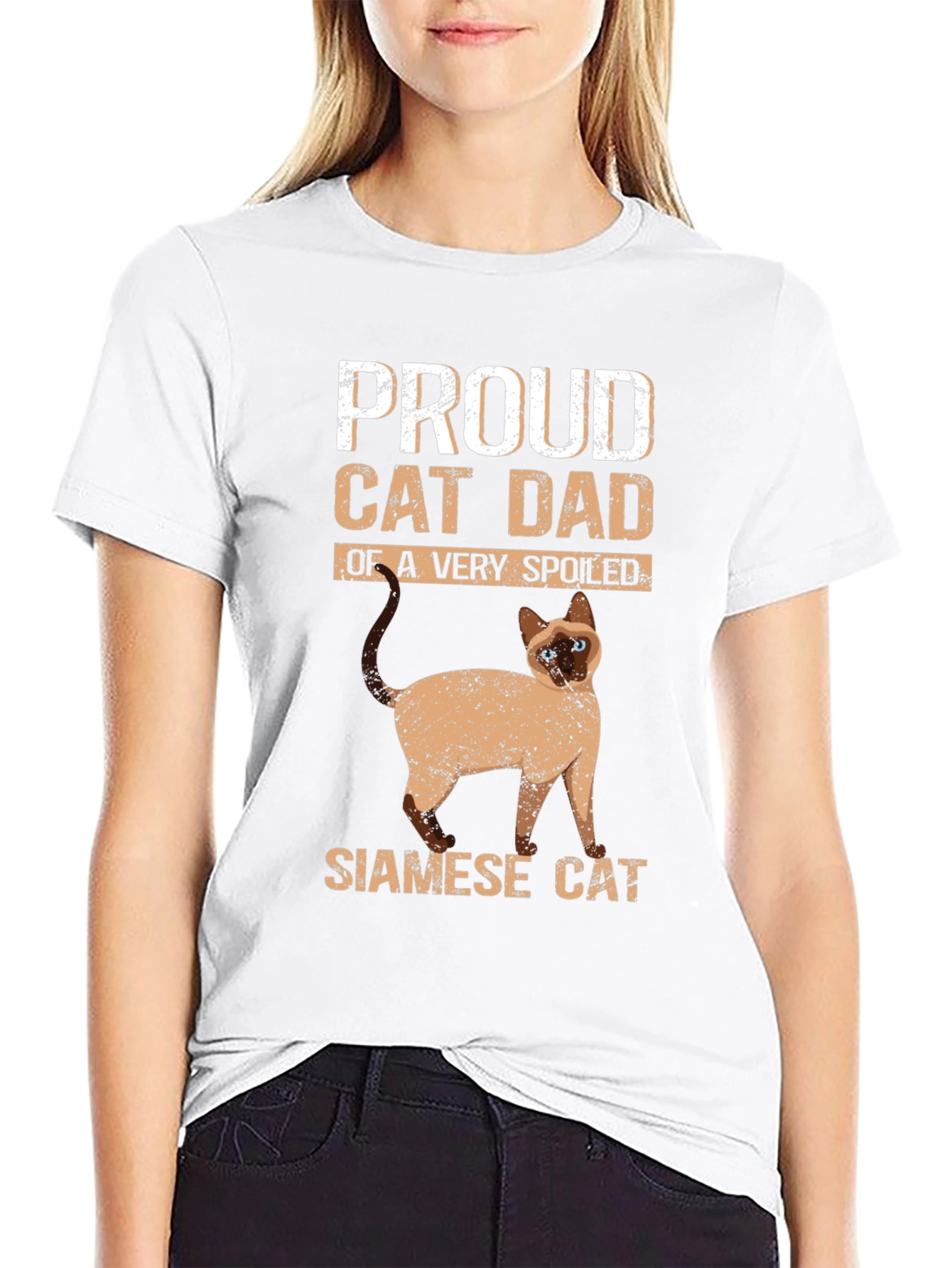 Proud Cat Dad Siamese Cat T-Shirt