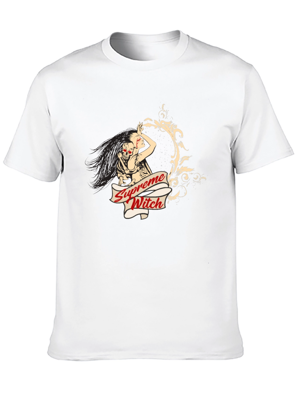 Supreme Witch Graphic Tee - Unisex Black T-Shirt