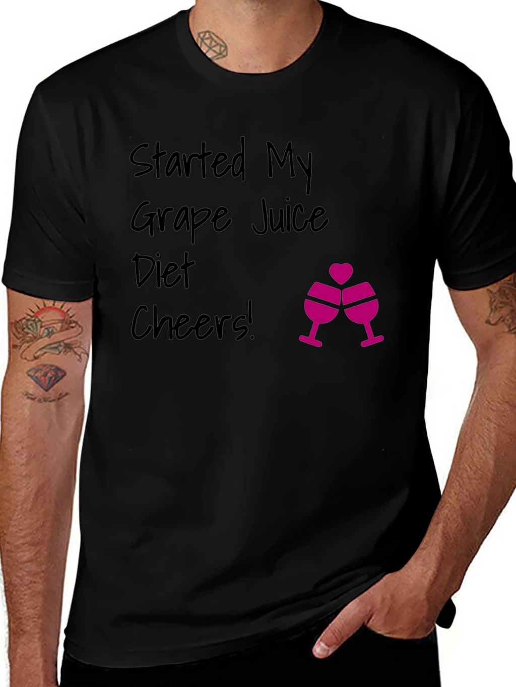 Grape Juice Diet T-Shirt - Funny Novelty Tee
