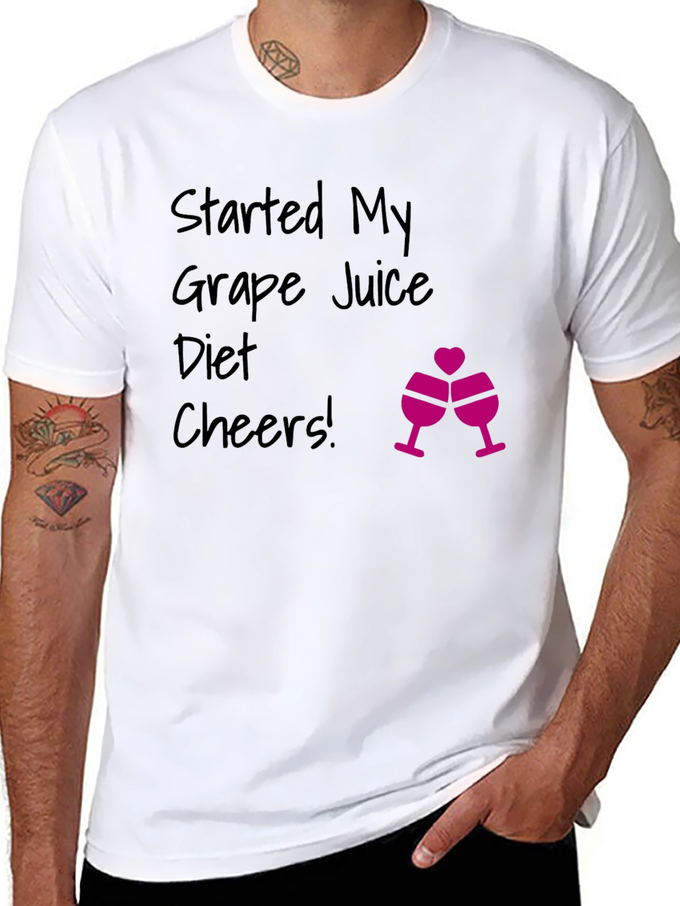 Grape Juice Diet T-Shirt - Funny Novelty Tee