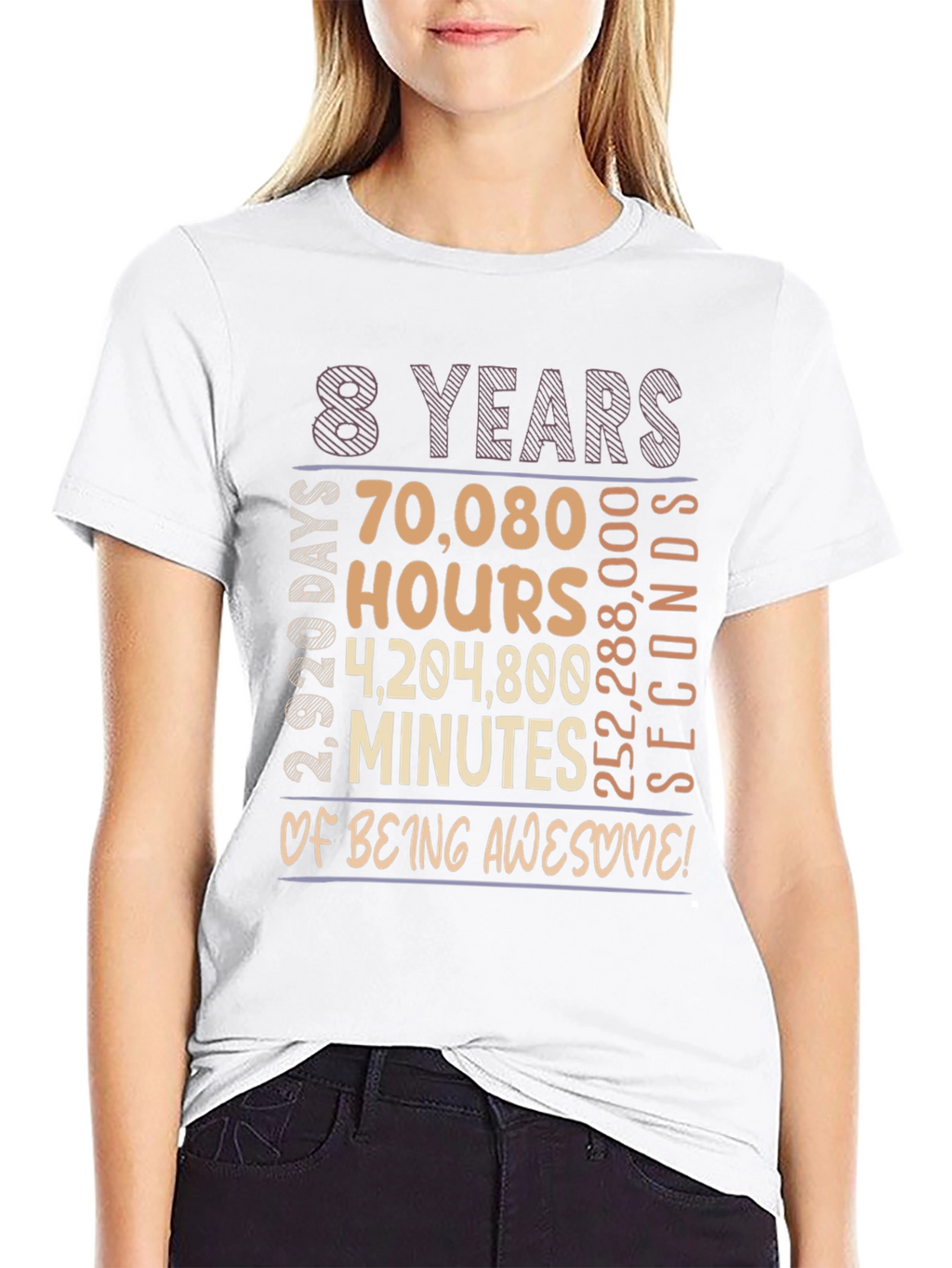 8 Years of Being Awesome Graphic Tee