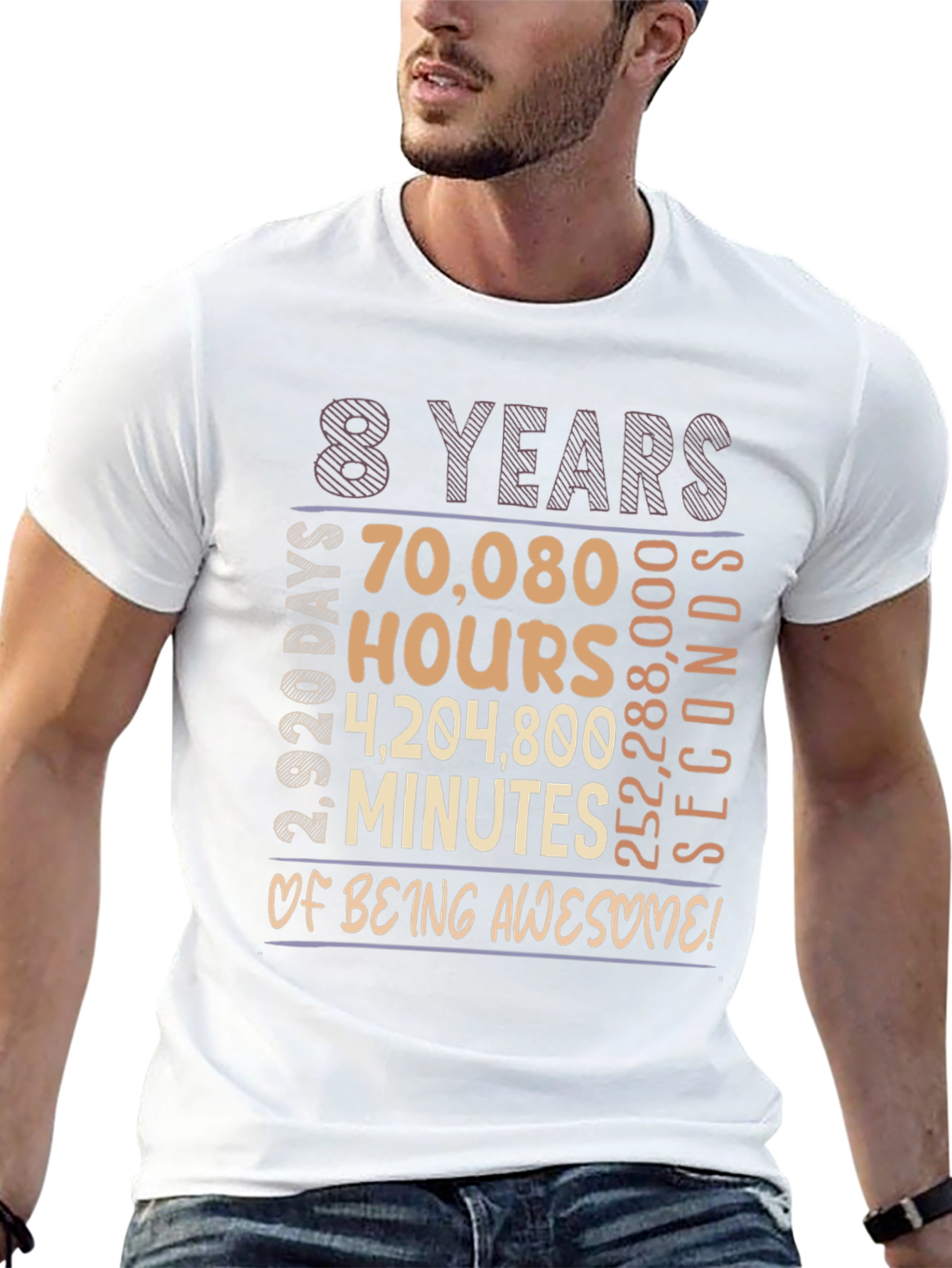 8 Years of Being Awesome Graphic Tee