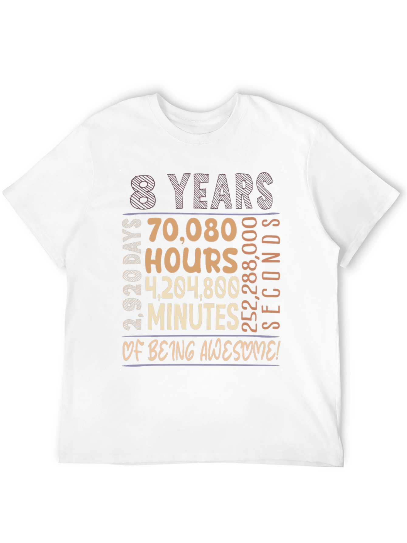 8 Years of Being Awesome Graphic Tee