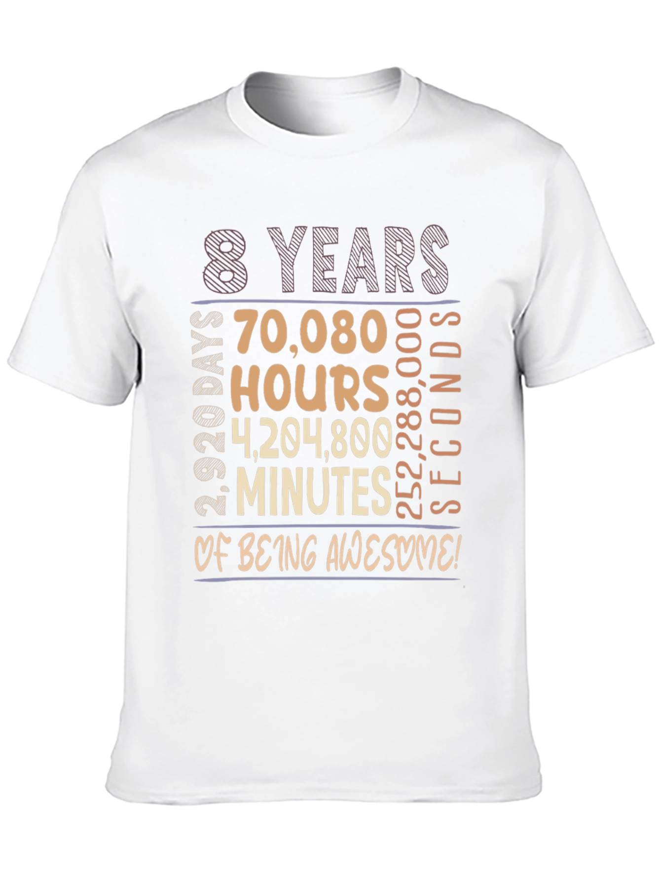 8 Years of Being Awesome Graphic Tee