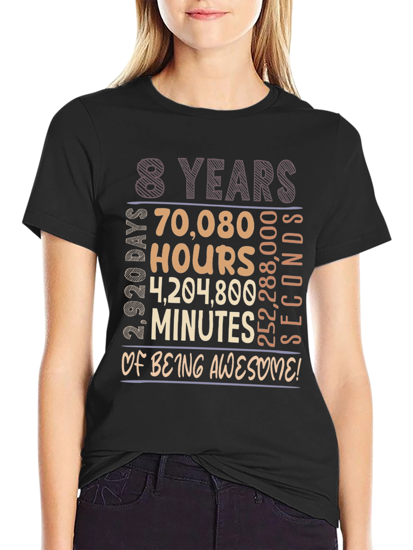 8 Years of Being Awesome Graphic Tee