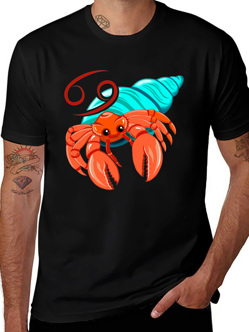 Cancer Zodiac Graphic T-Shirt