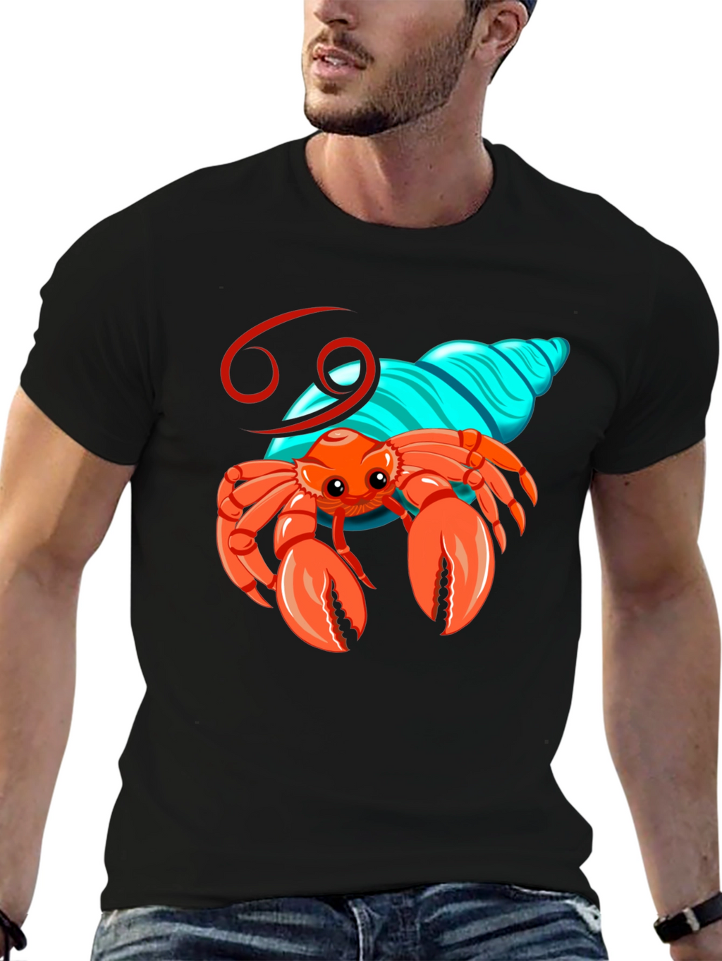 Cancer Zodiac Graphic T-Shirt