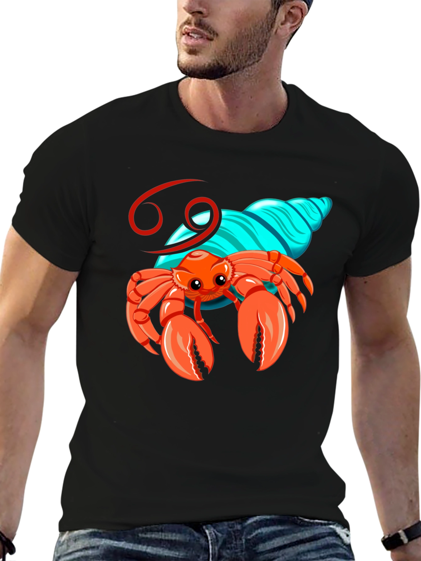 Cancer Zodiac Graphic T-Shirt
