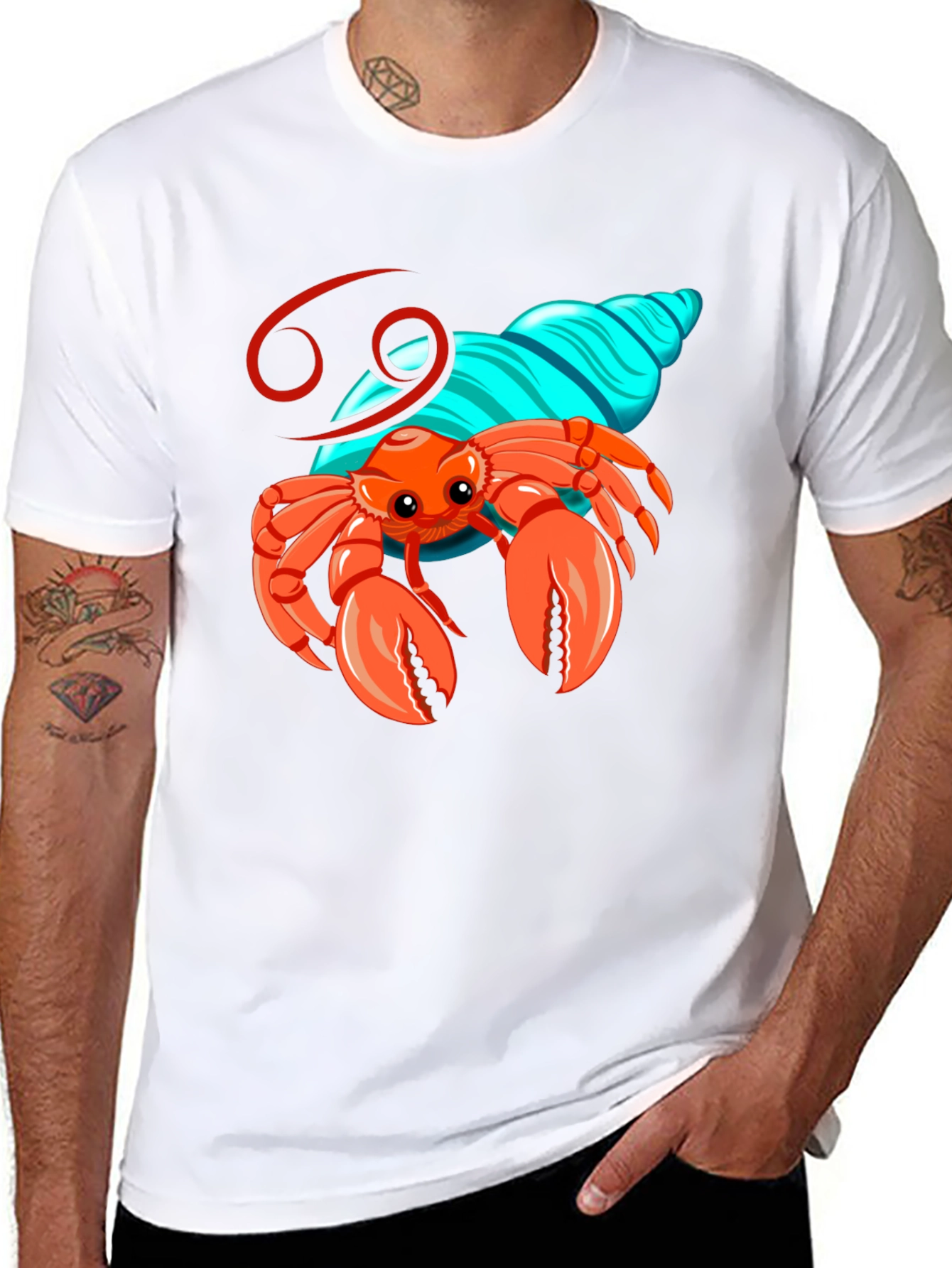 Cancer Zodiac Graphic T-Shirt