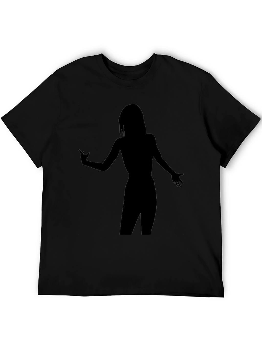 Silhouette Graphic T-Shirt - Stylish Black Tee