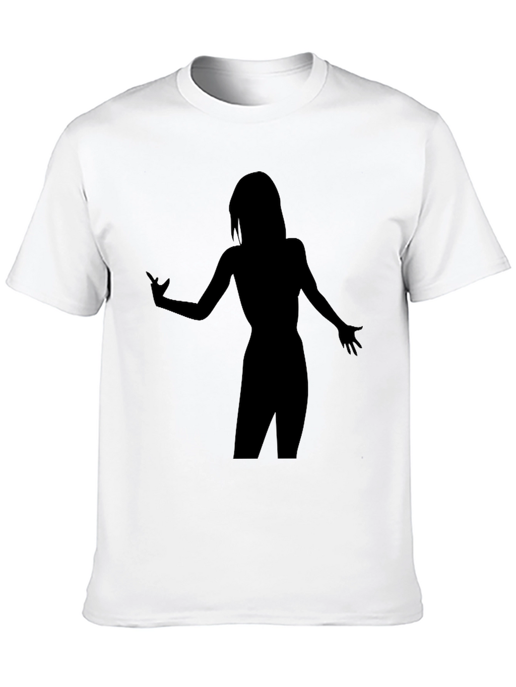 Silhouette Graphic T-Shirt - Stylish Black Tee