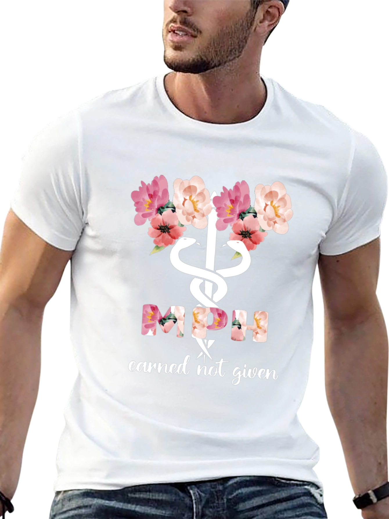 Floral MPH Earned Not Given Tee