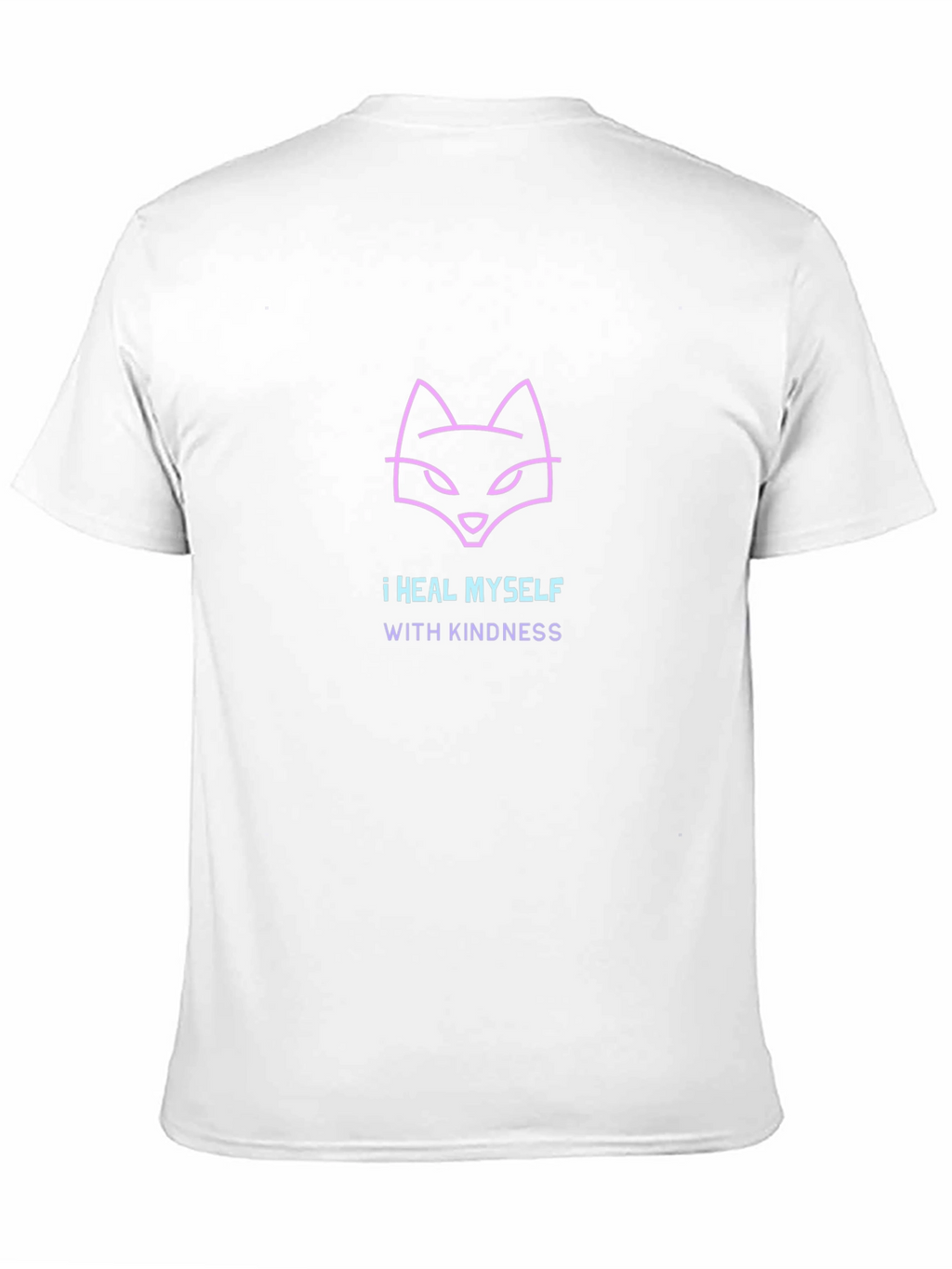 Kindness Heals T-Shirt -  Unique Neon Fox Design