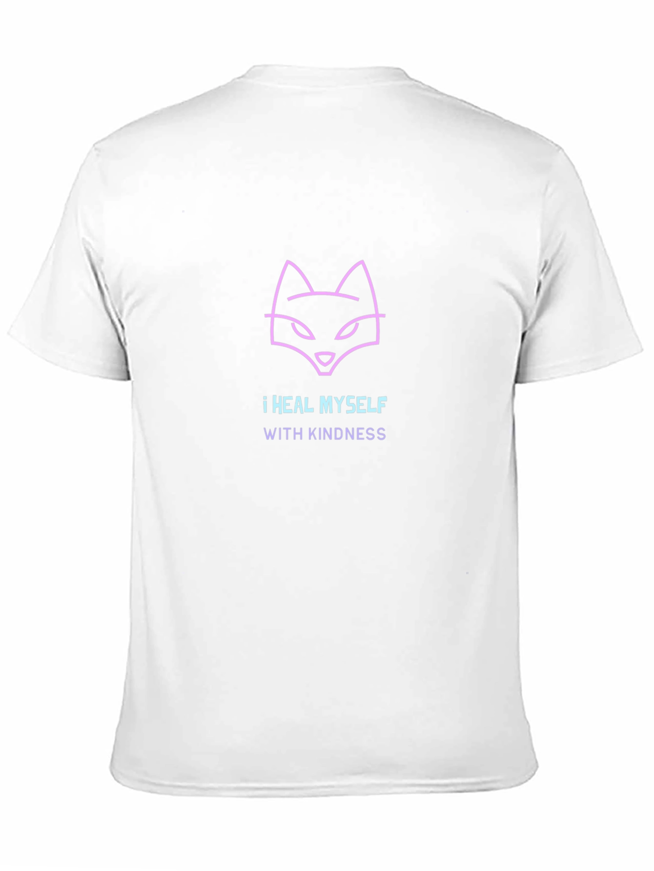 Kindness Heals T-Shirt -  Unique Neon Fox Design