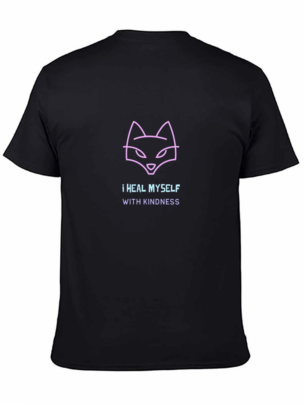 Kindness Heals T-Shirt -  Unique Neon Fox Design