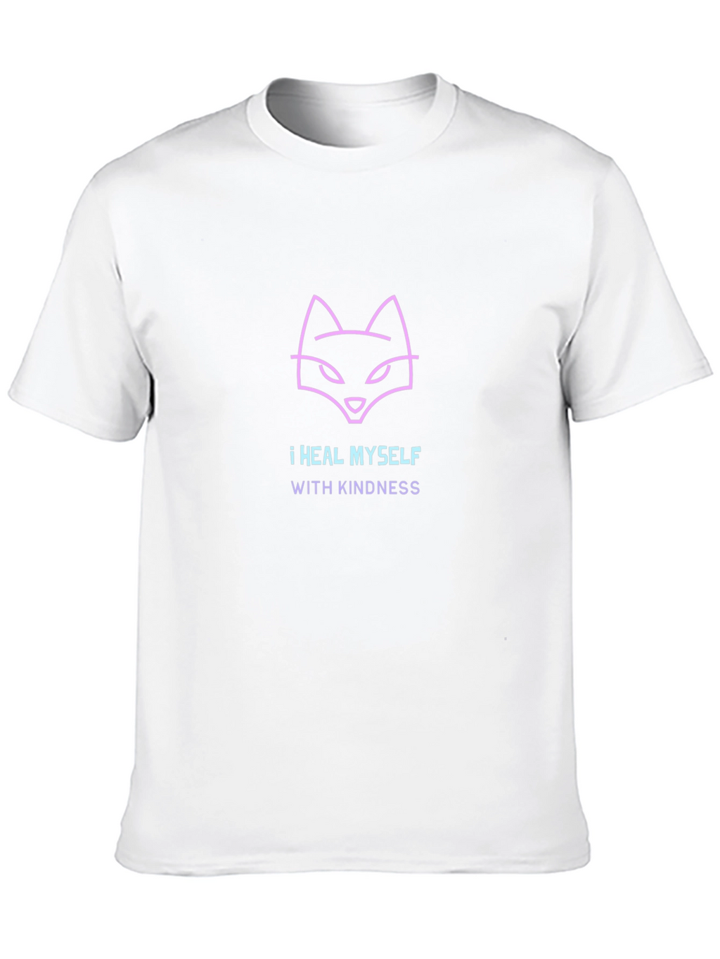 Kindness Heals T-Shirt -  Unique Neon Fox Design
