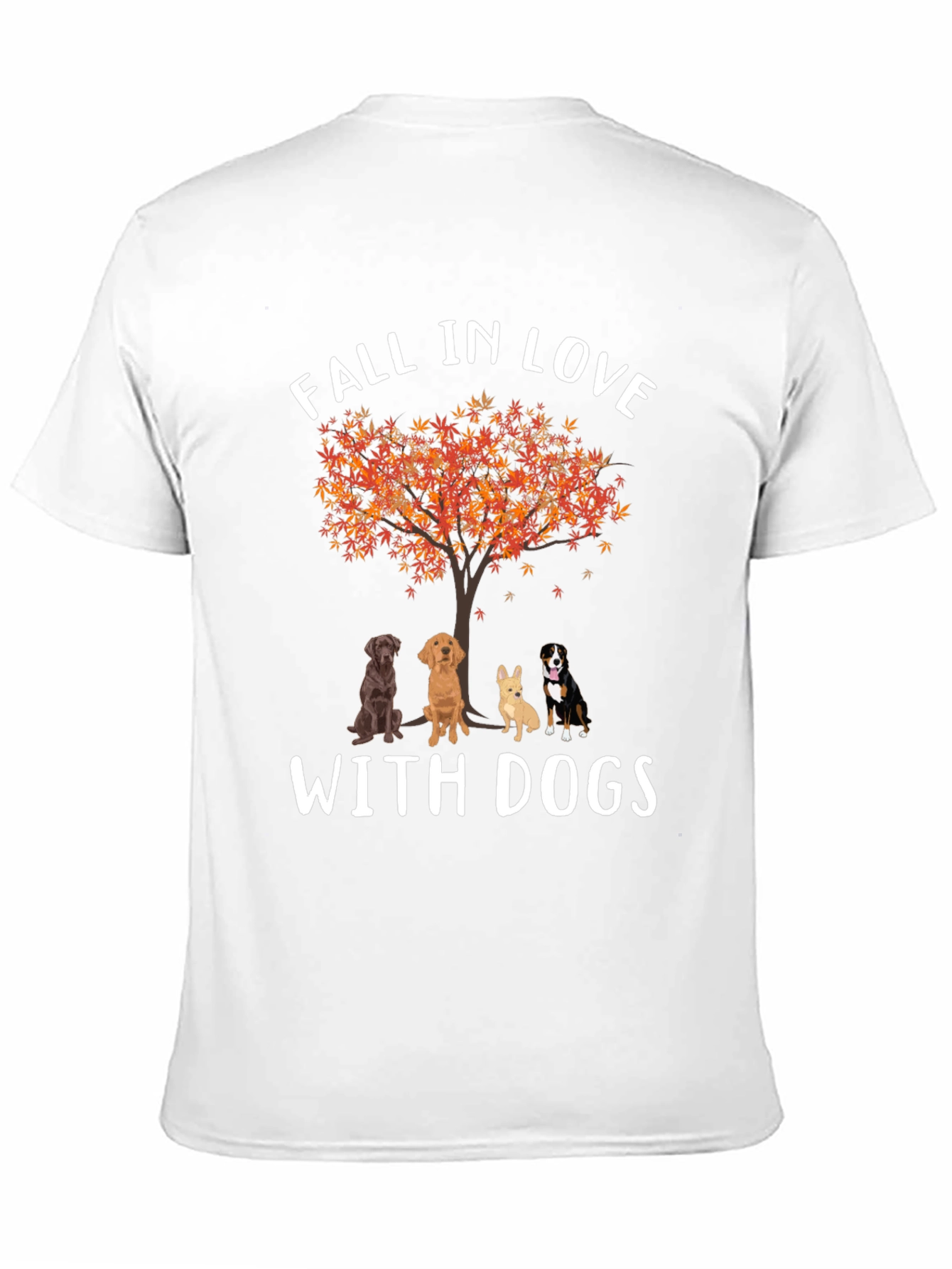 Fall in Love with Dogs Graphic T-Shirt