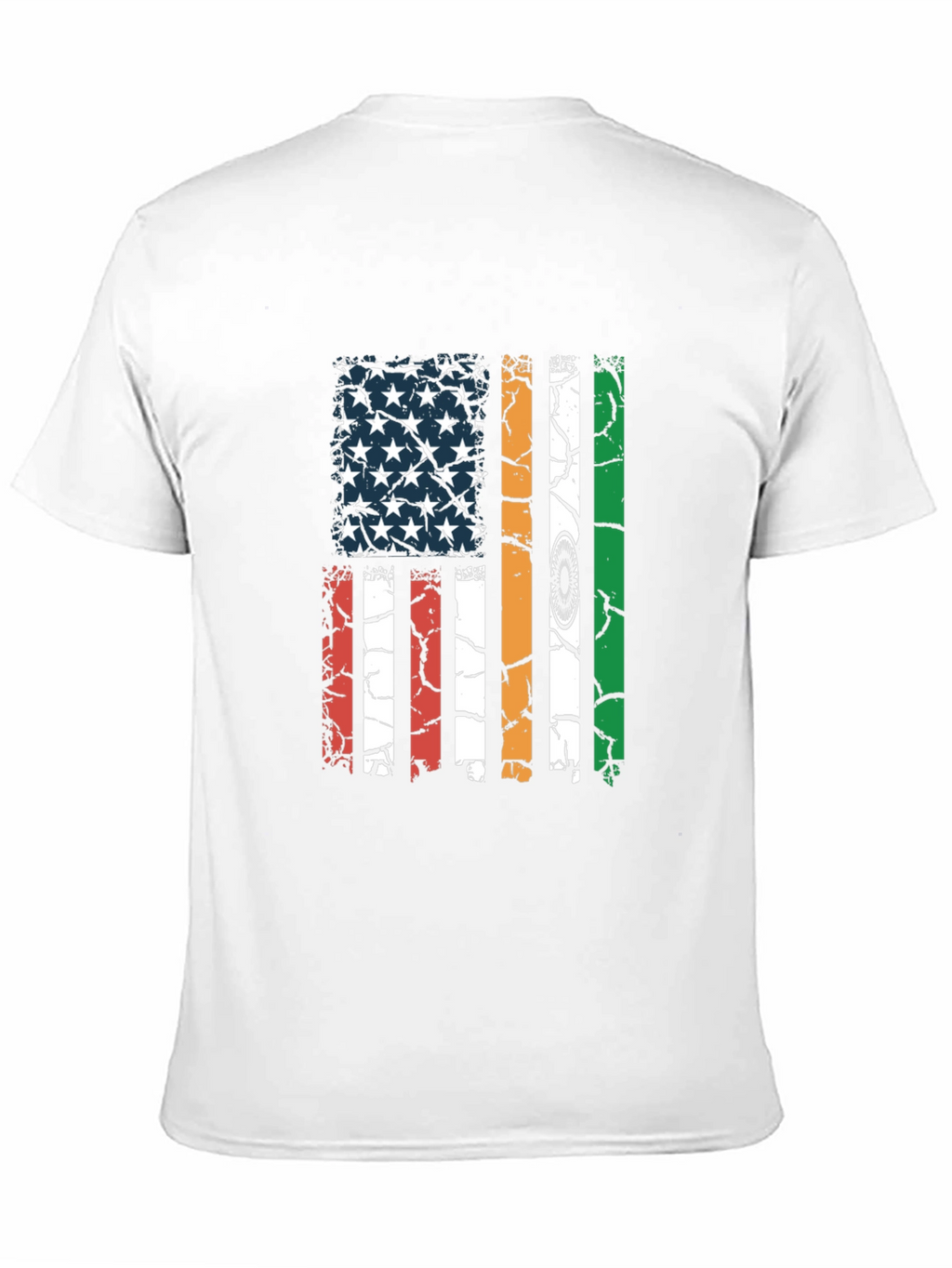 USA India Flag Graphic T-Shirt