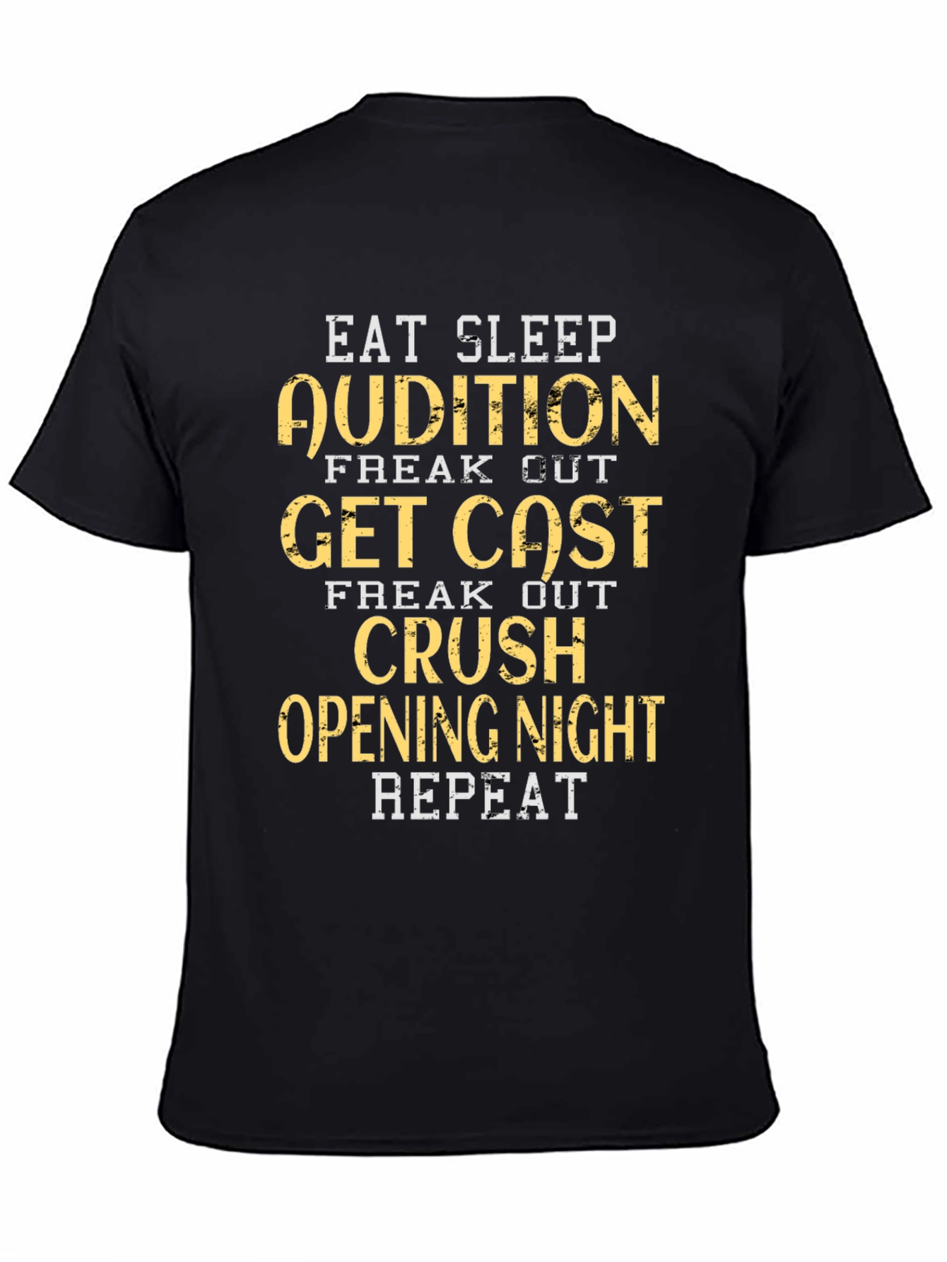 Eat Sleep Audition Graphic Tee - Black