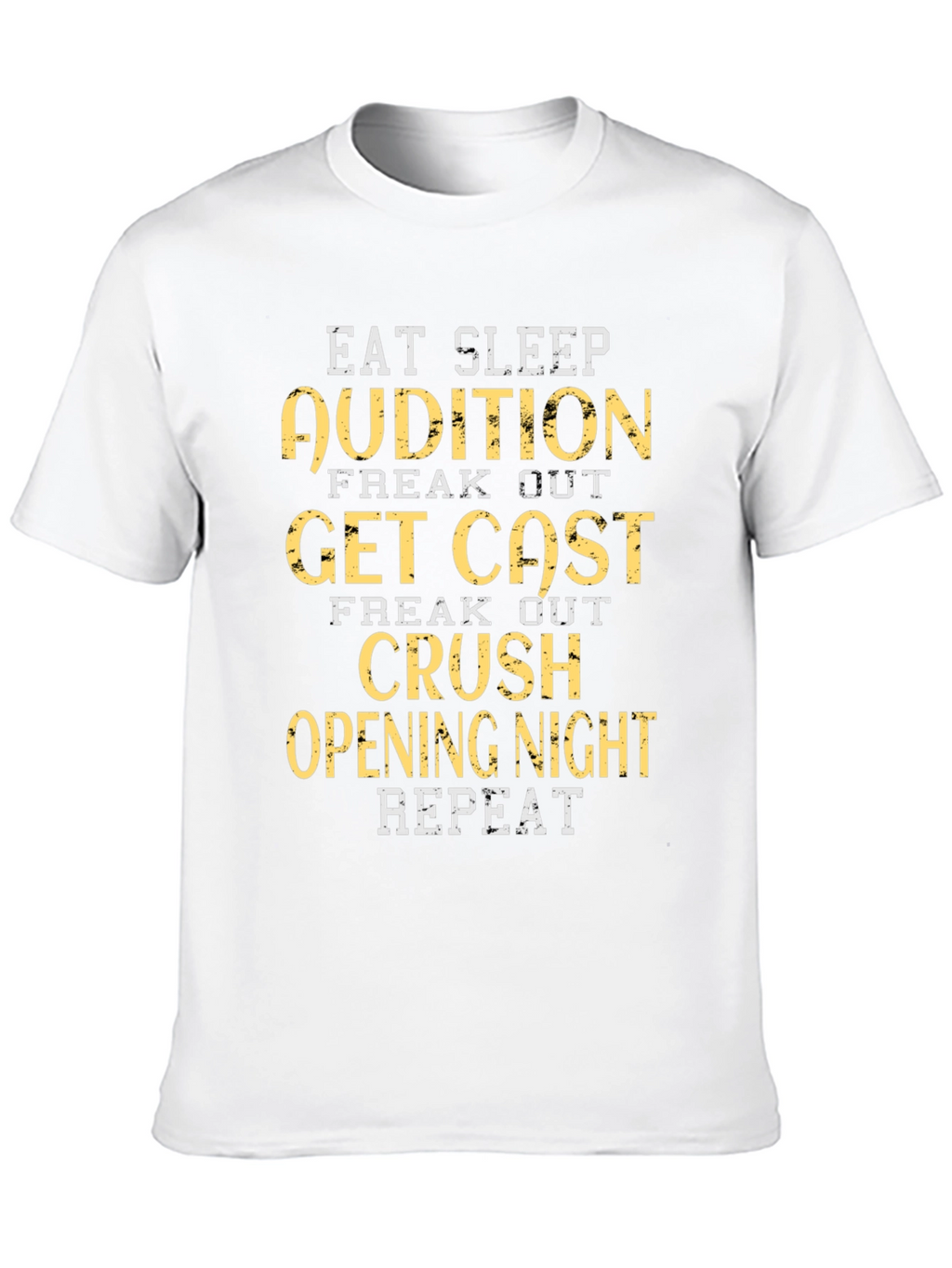 Eat Sleep Audition Graphic Tee - Black