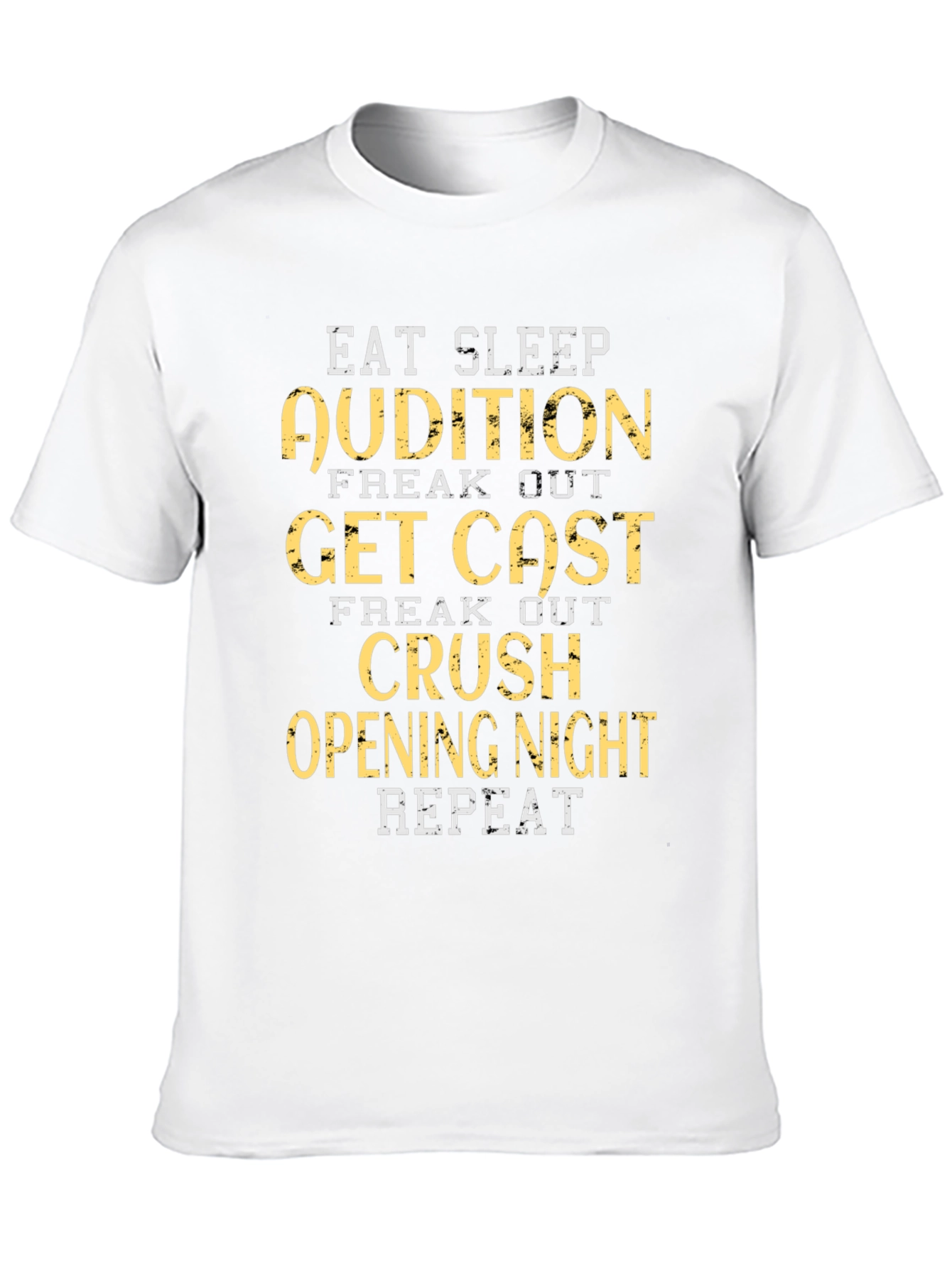 Eat Sleep Audition Graphic Tee - Black
