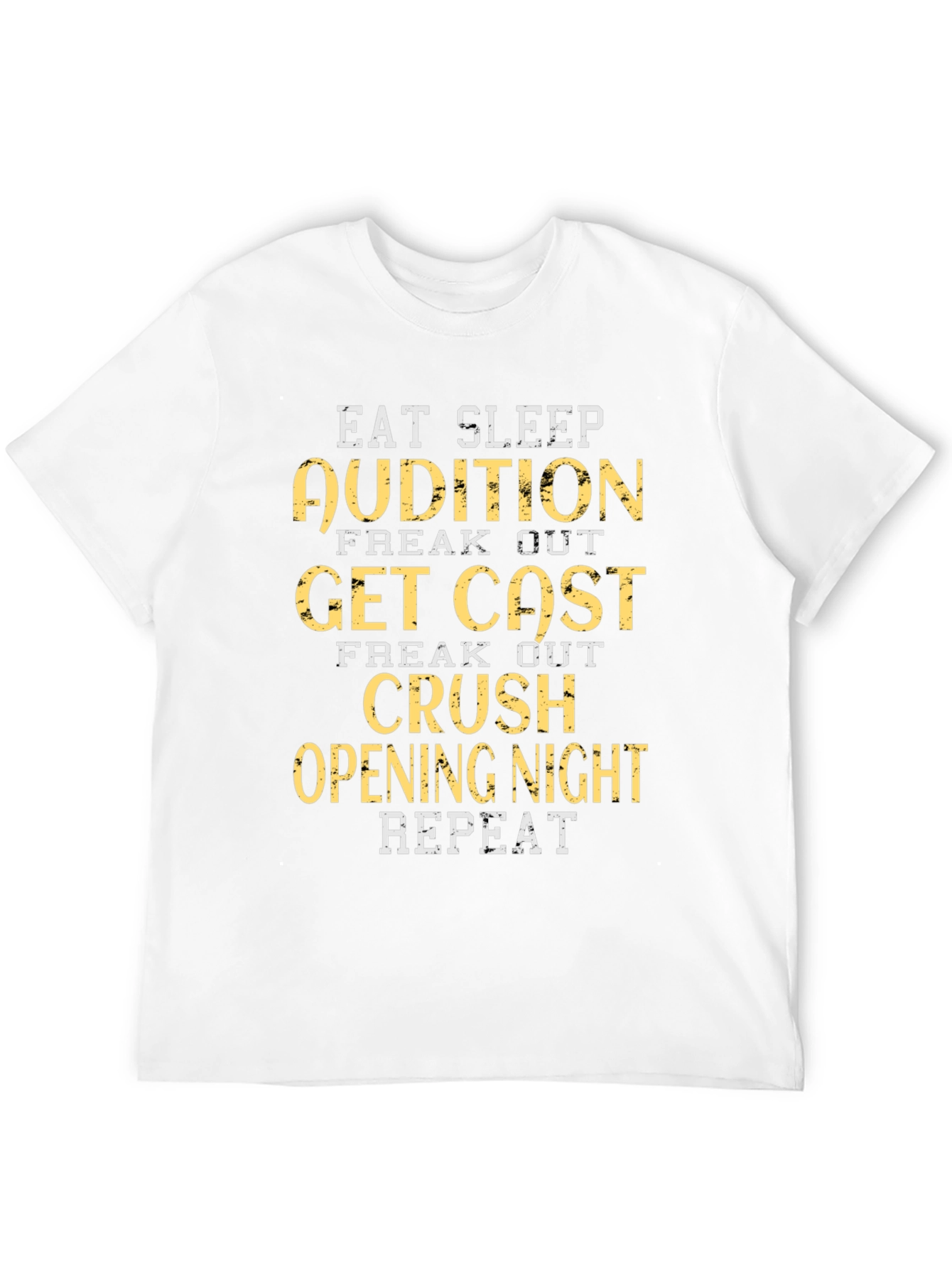 Eat Sleep Audition Graphic Tee - Black