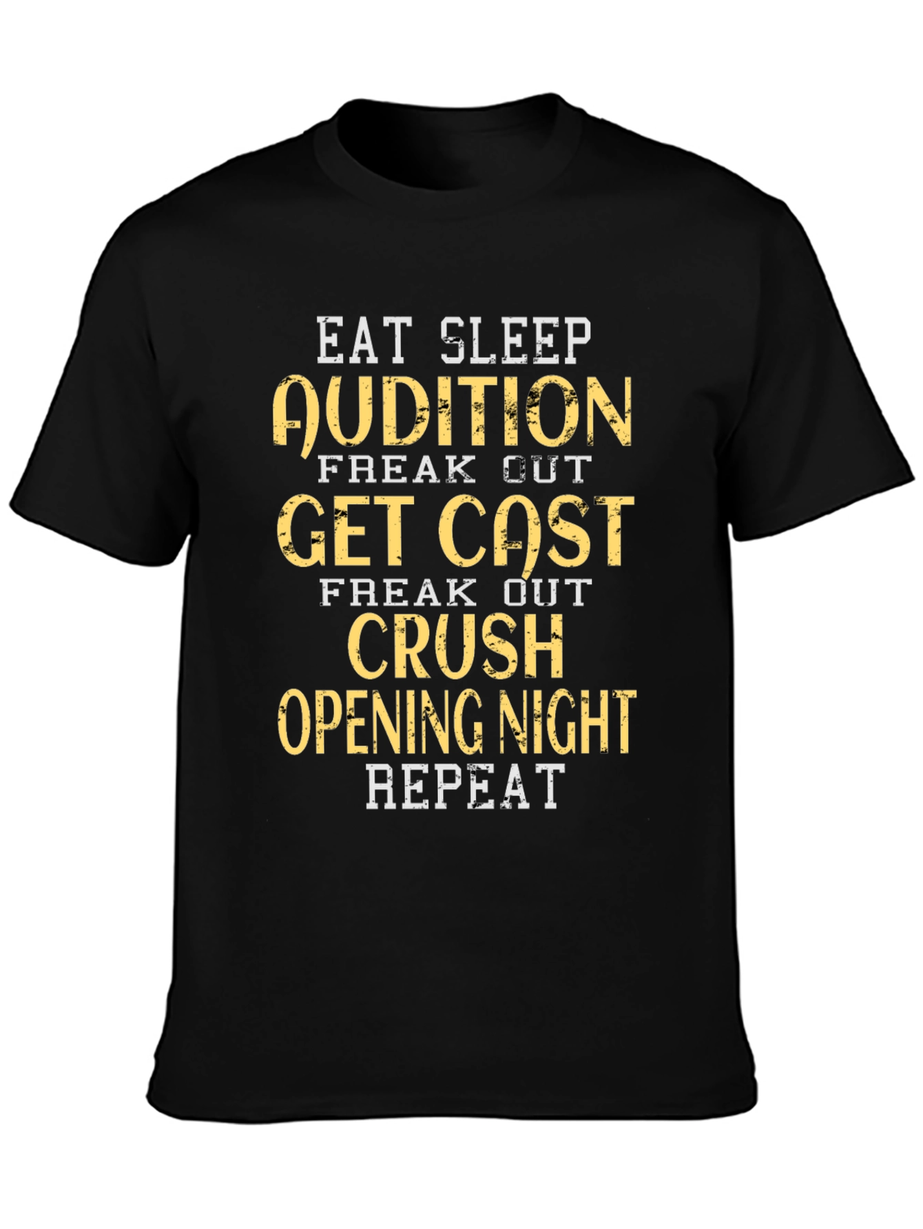 Eat Sleep Audition Graphic Tee - Black