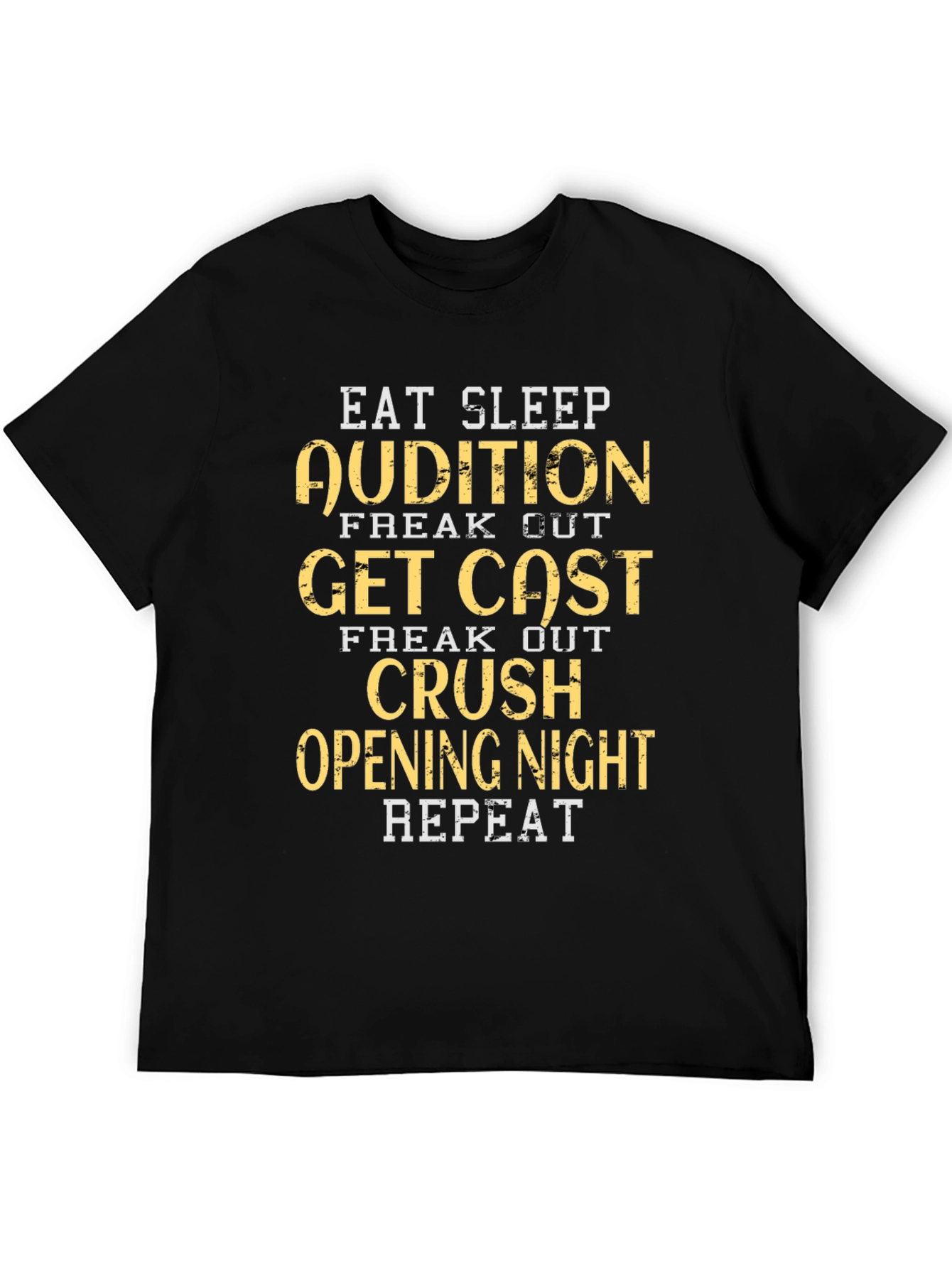 Eat Sleep Audition Graphic Tee - Black