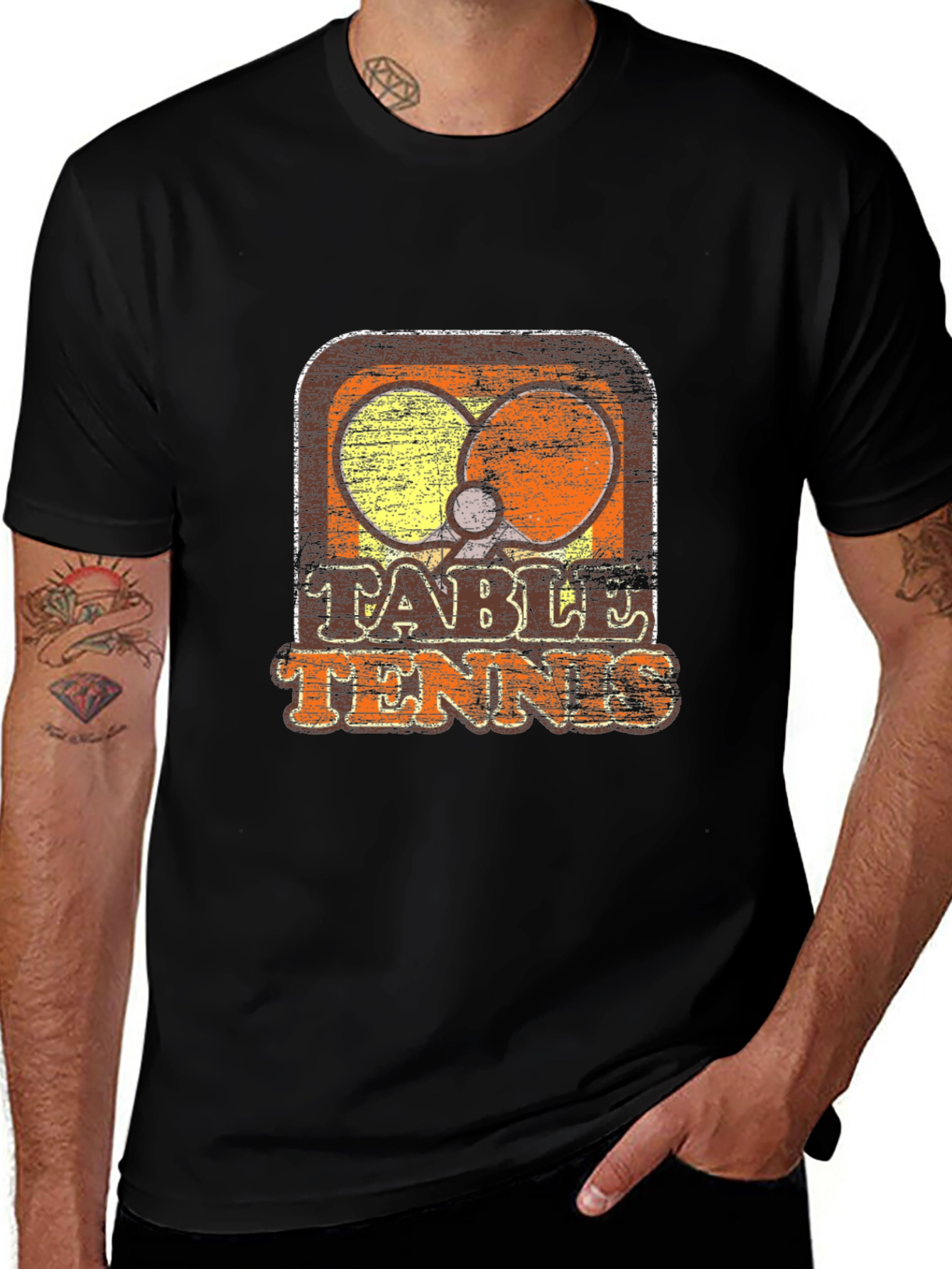 Vintage Table Tennis Graphic T-Shirt