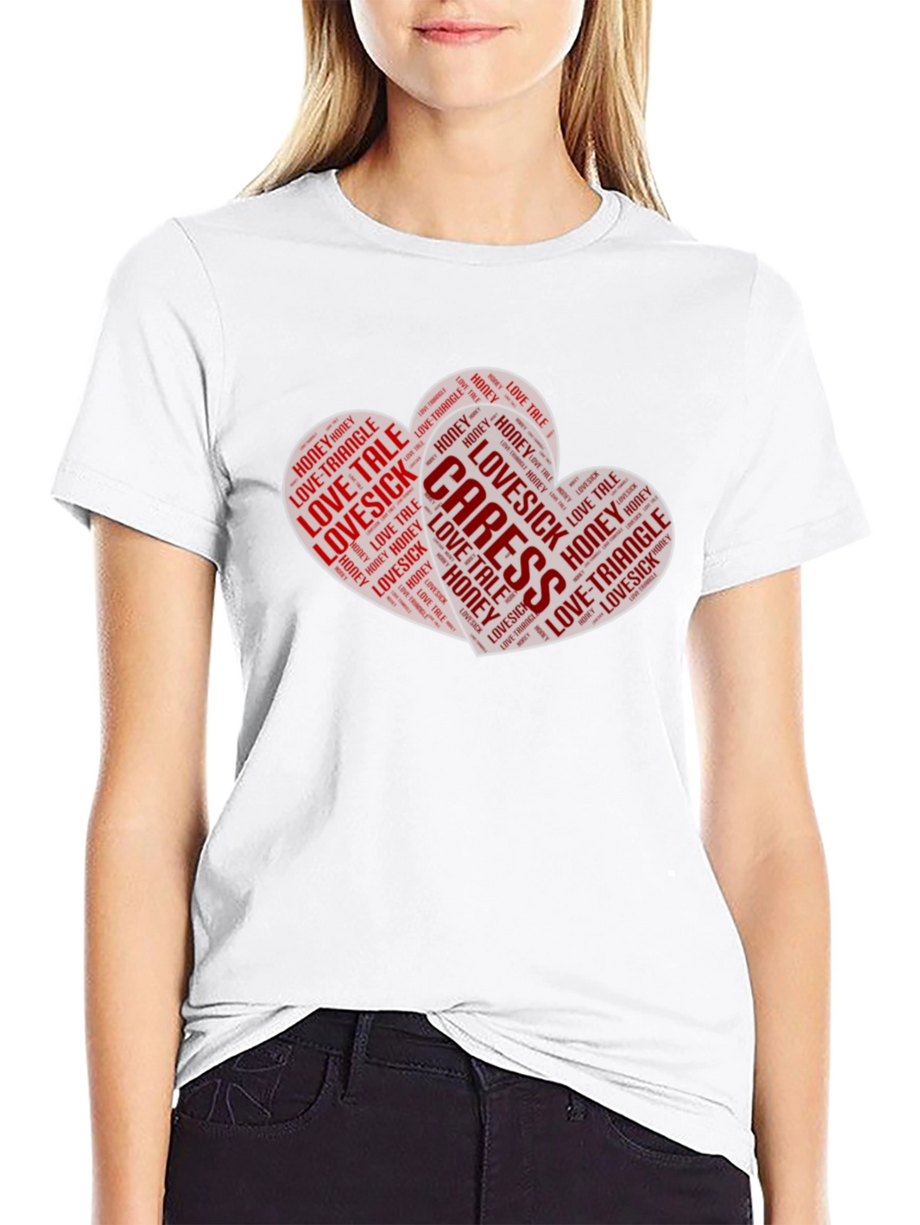 Heart Word Art Graphic Tee