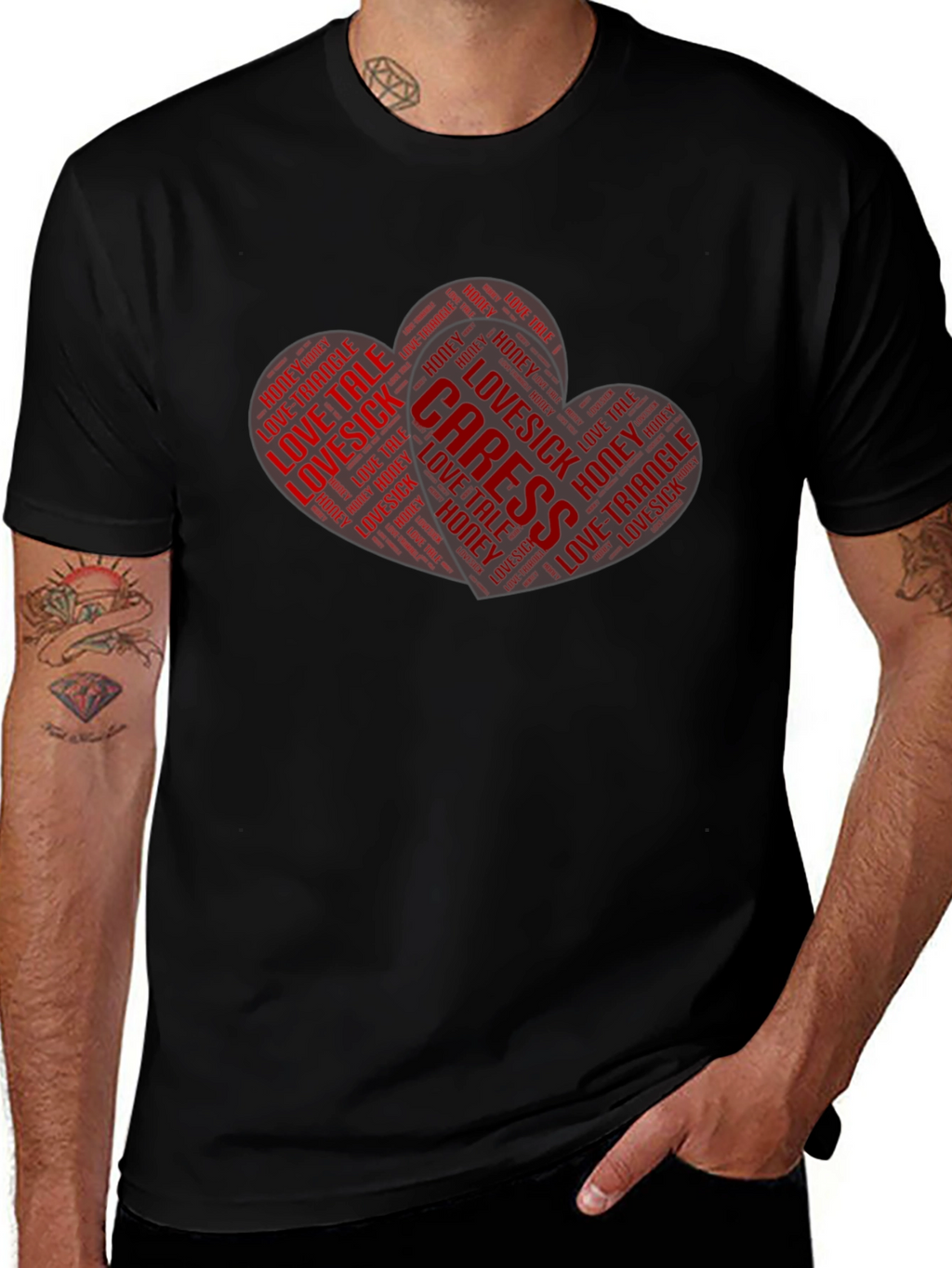 Heart Word Art Graphic Tee