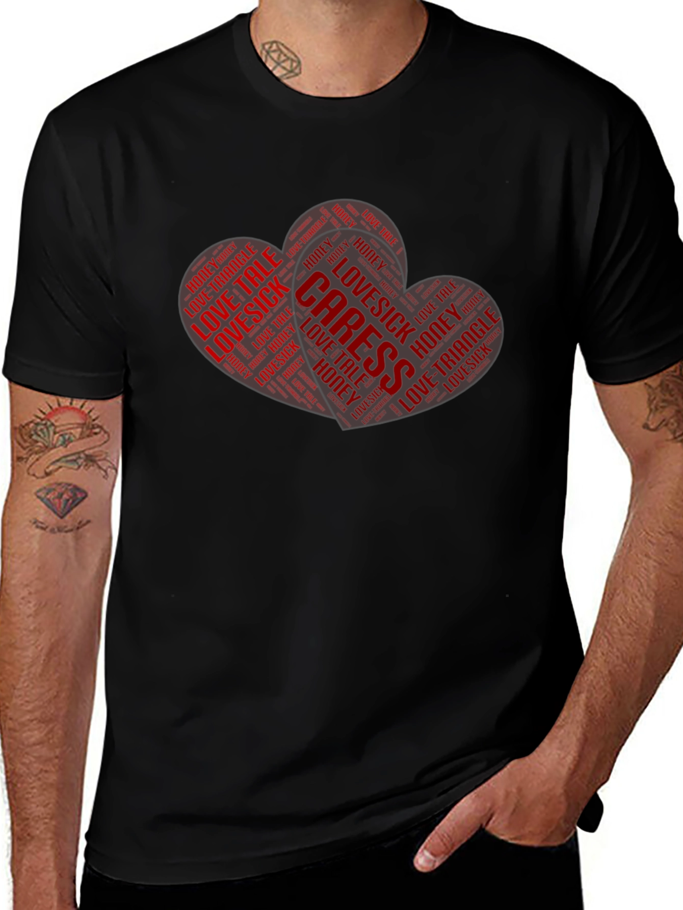 Heart Word Art Graphic Tee