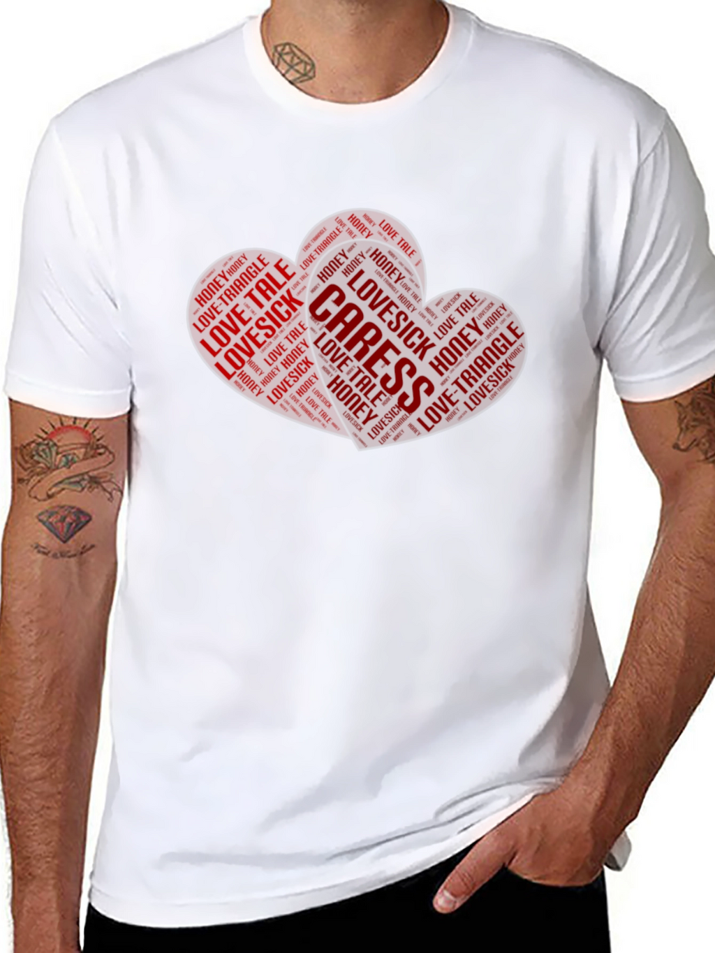 Heart Word Art Graphic Tee